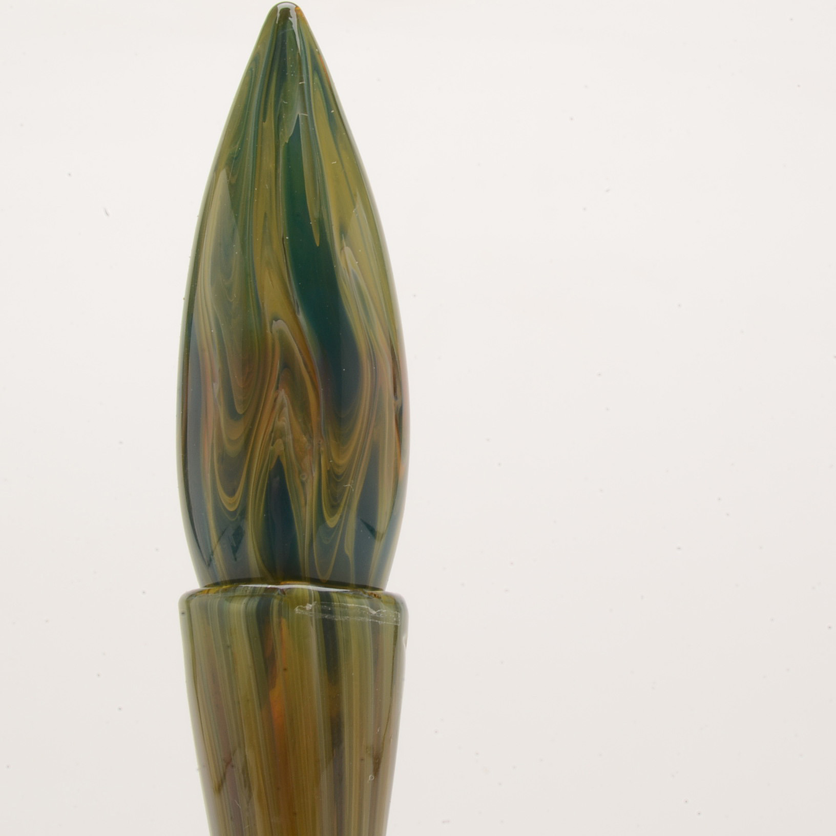 Seth Parks Signed Blown Art Glass Perfume Bottle