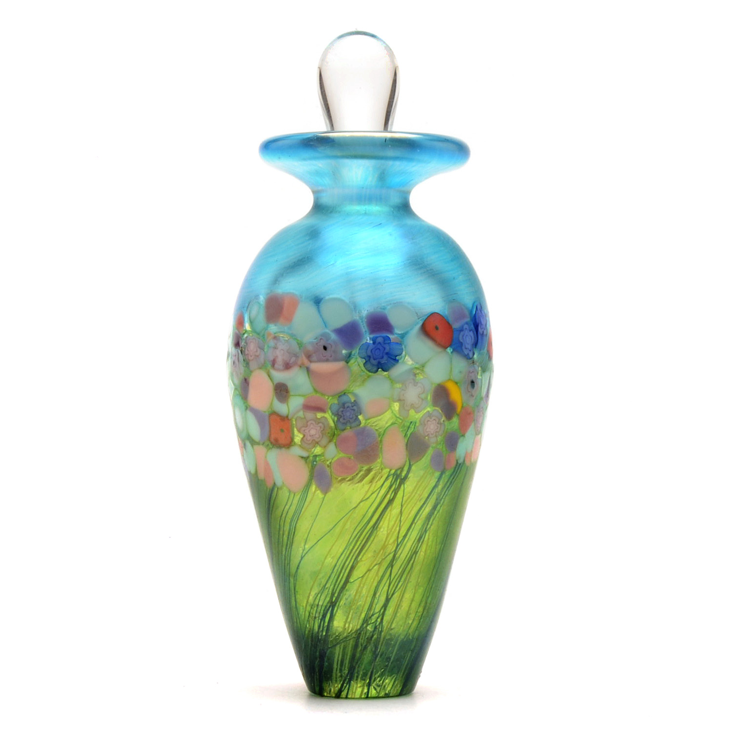 Robert Held Signed Blown Art Glass Perfume Bottle