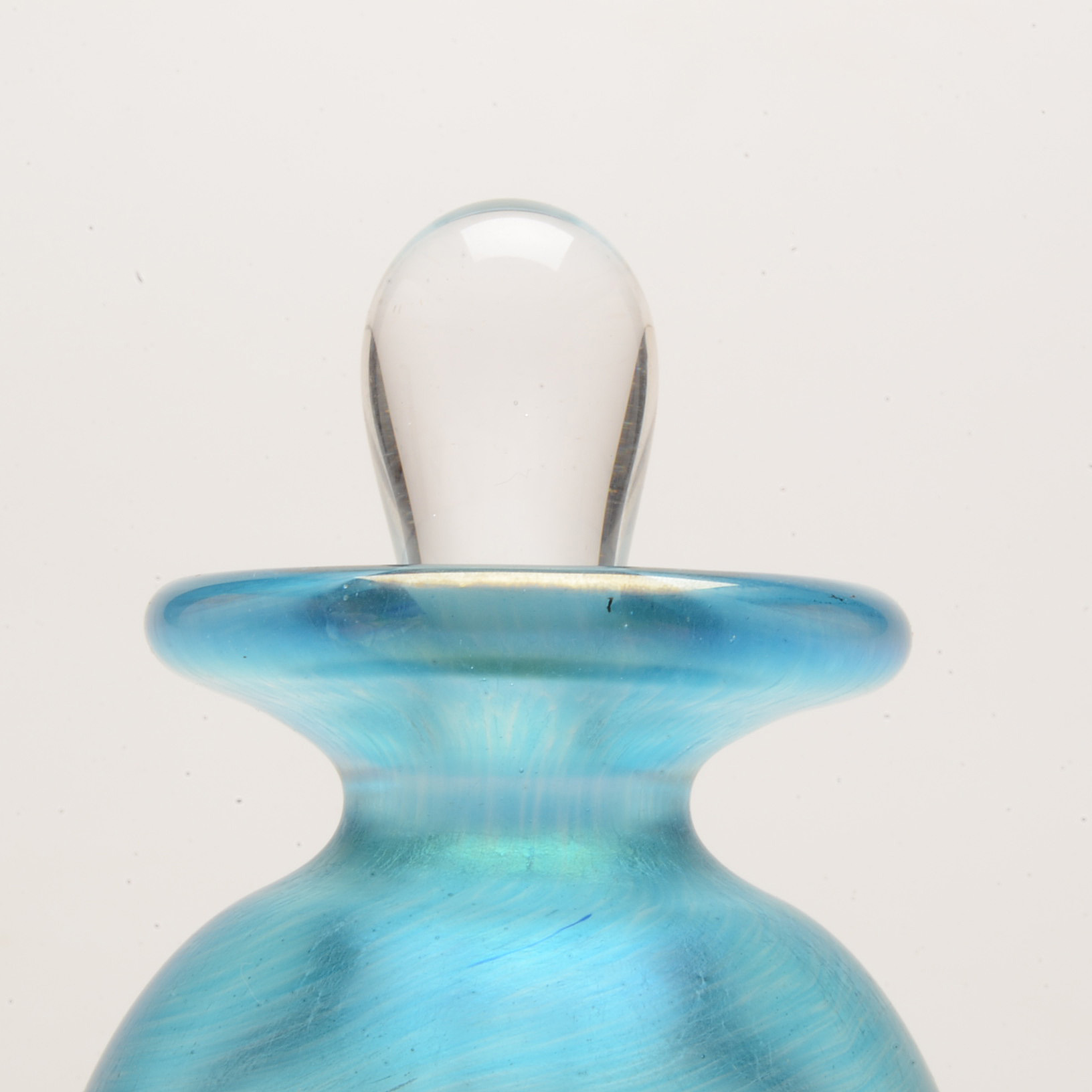 Robert Held Signed Blown Art Glass Perfume Bottle