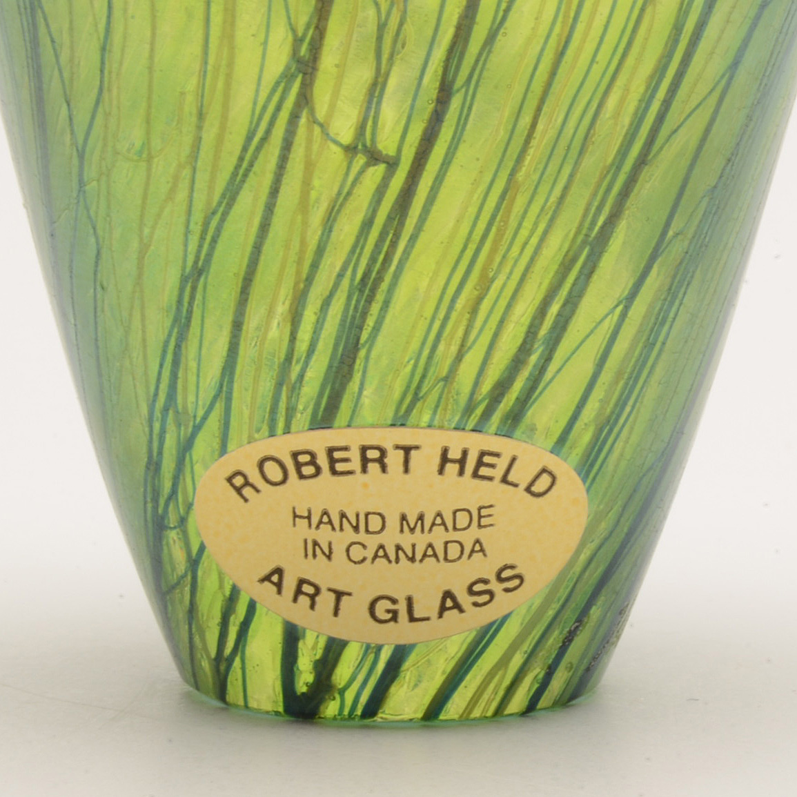 Robert Held Signed Blown Art Glass Perfume Bottle
