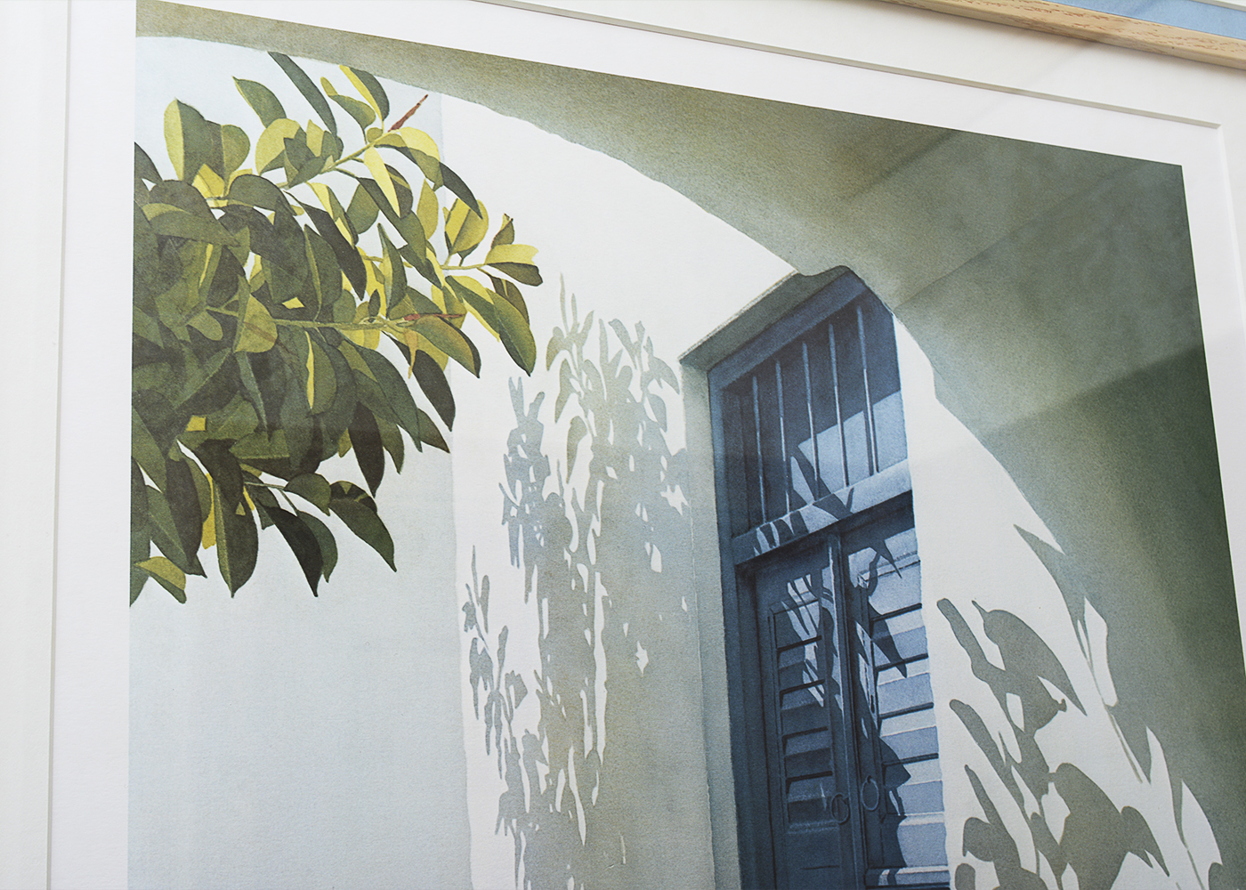 Framed  Evelyne Brigeois "Mykonos - Afternoon Shadows" Artist Proof Numbered Offset