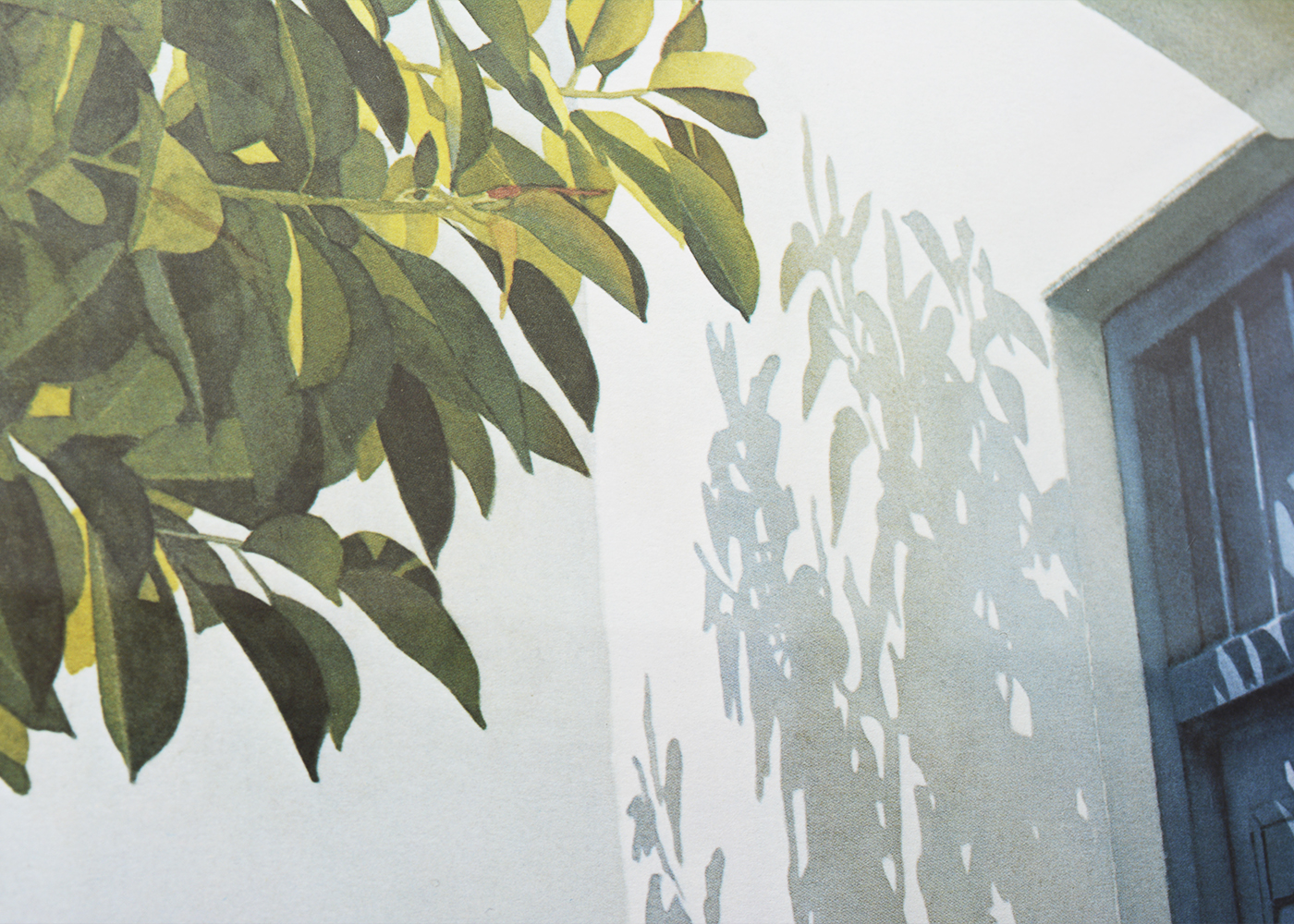 Framed  Evelyne Brigeois "Mykonos - Afternoon Shadows" Artist Proof Numbered Offset