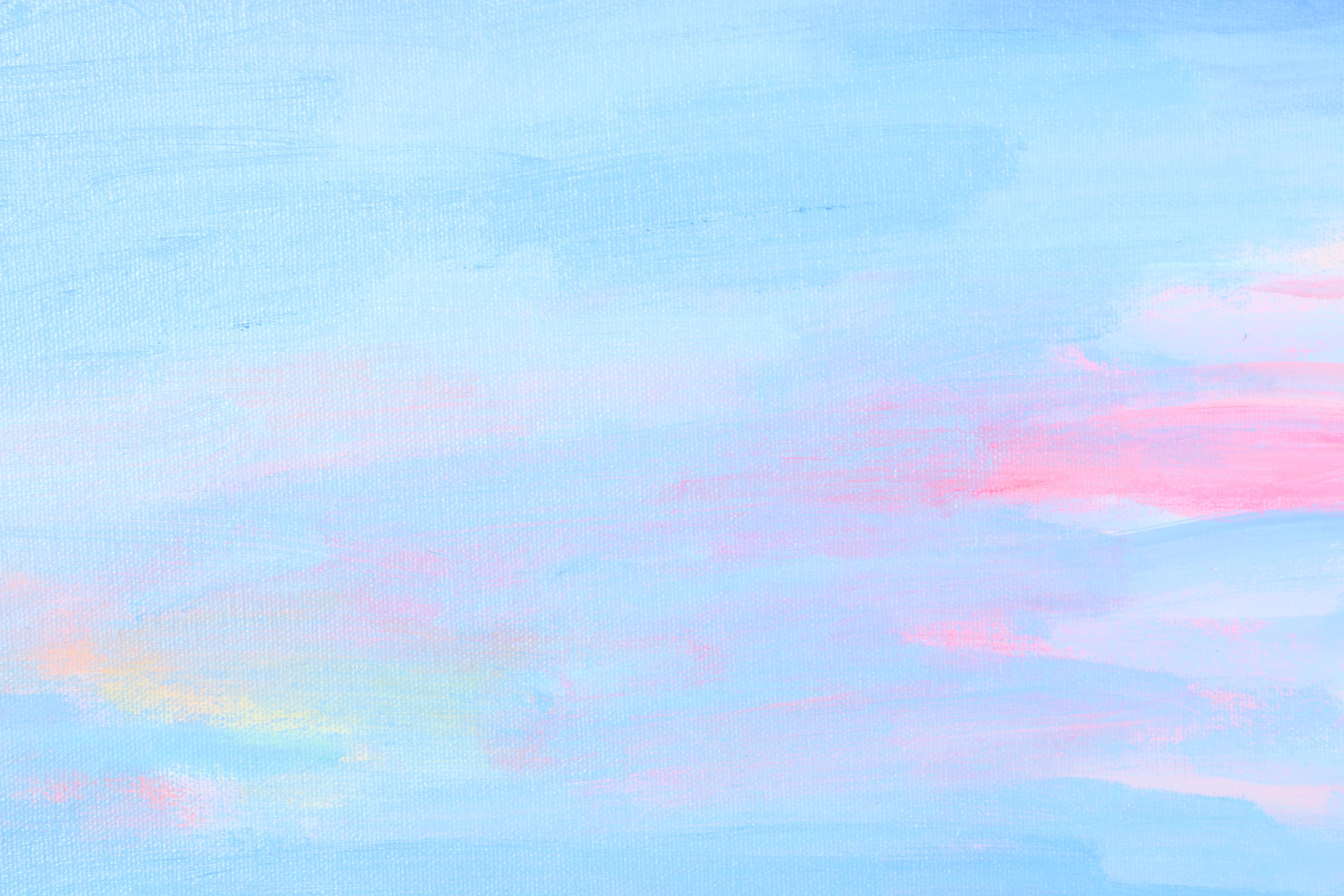 Sue Slater Acrylic Diptych on Canvas "Portofino View"