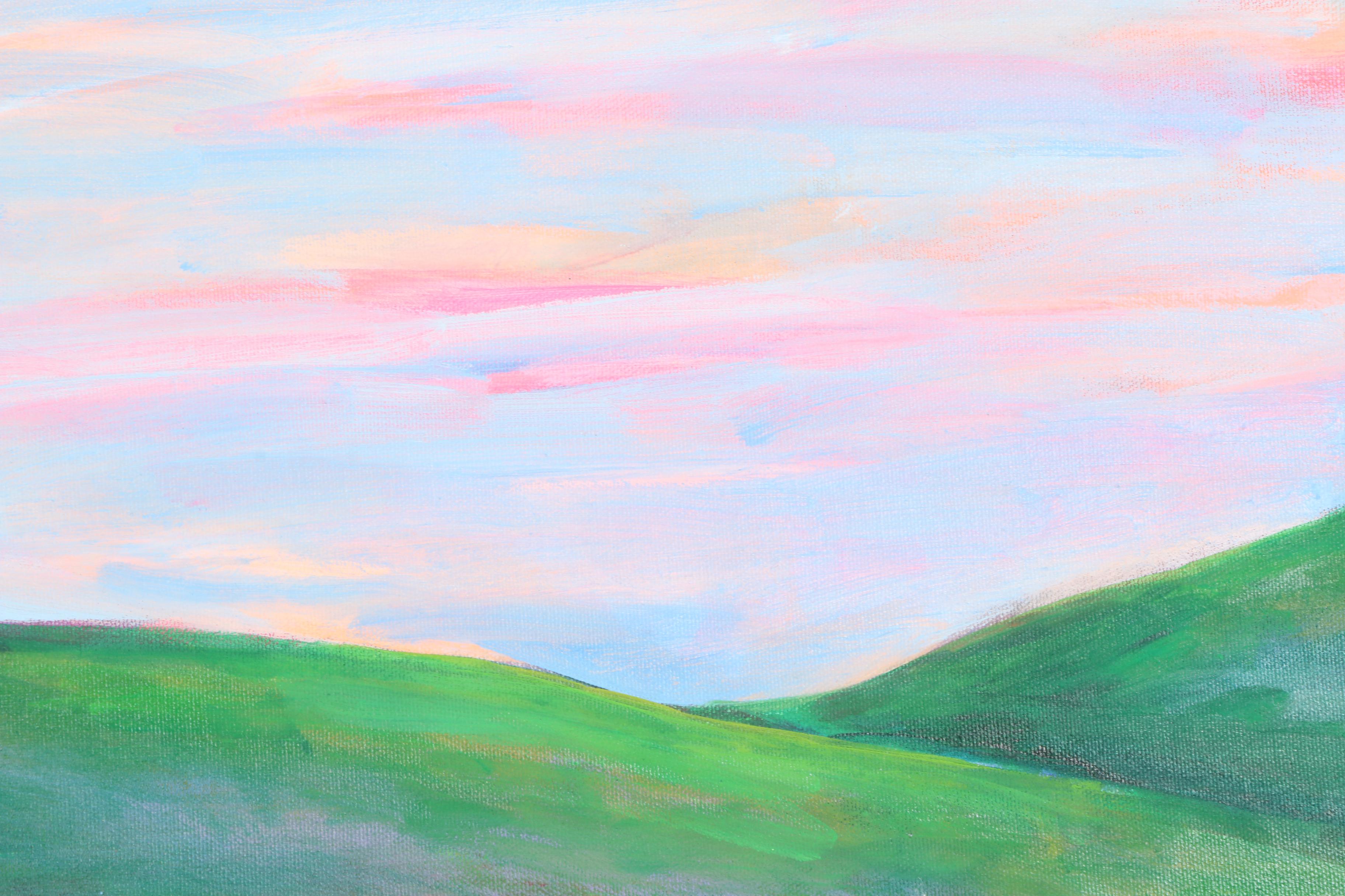 Sue Slater Acrylic Diptych on Canvas "Portofino View"