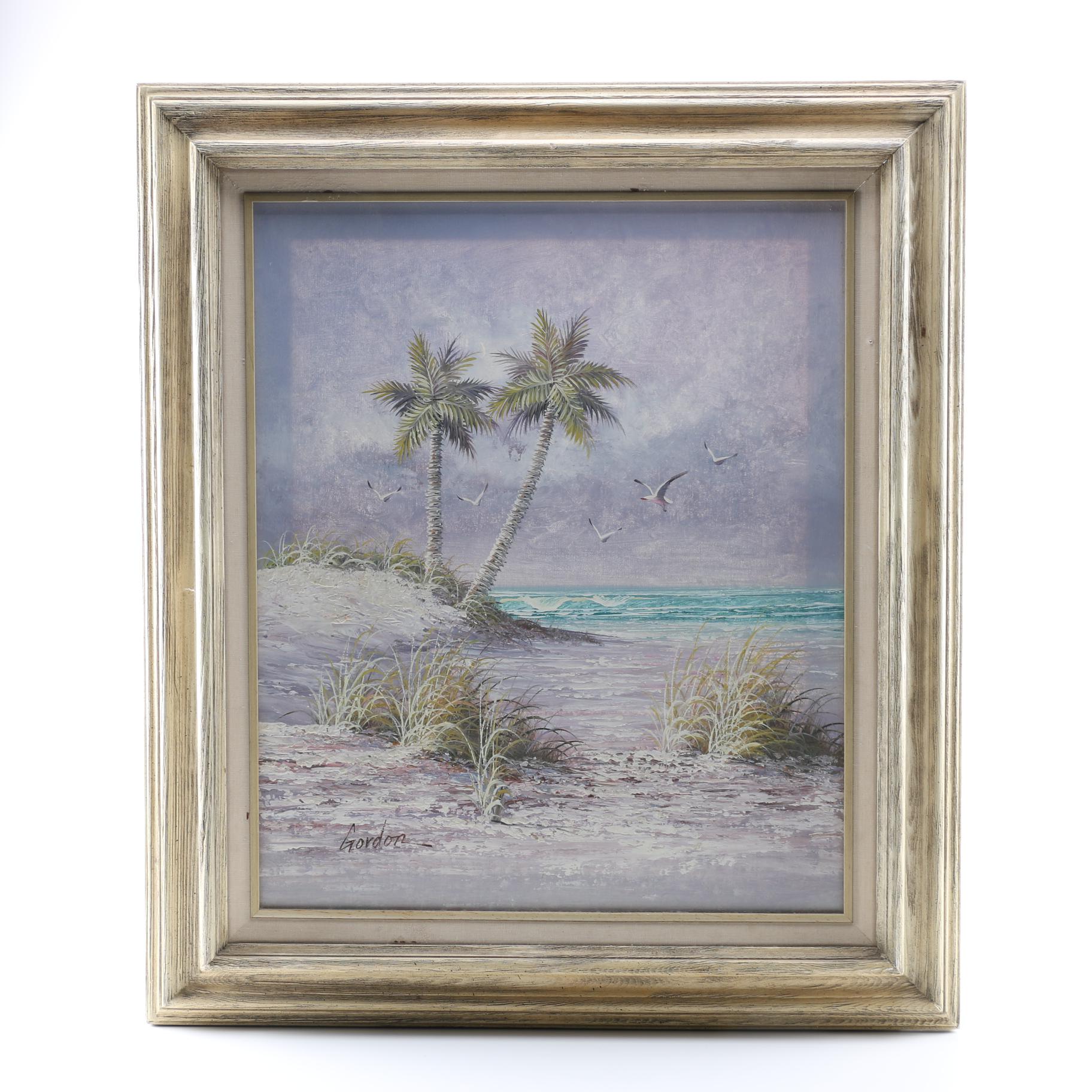 Gordon Acrylic Painting of the Beach