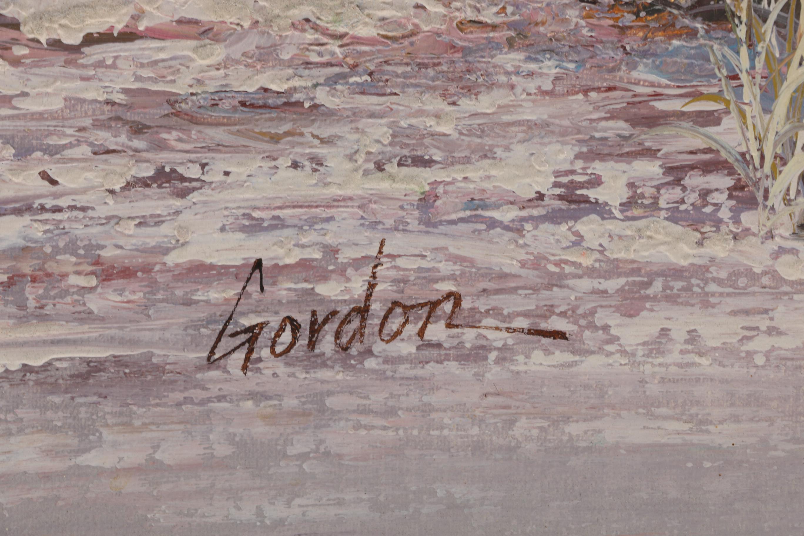 Gordon Acrylic Painting of the Beach