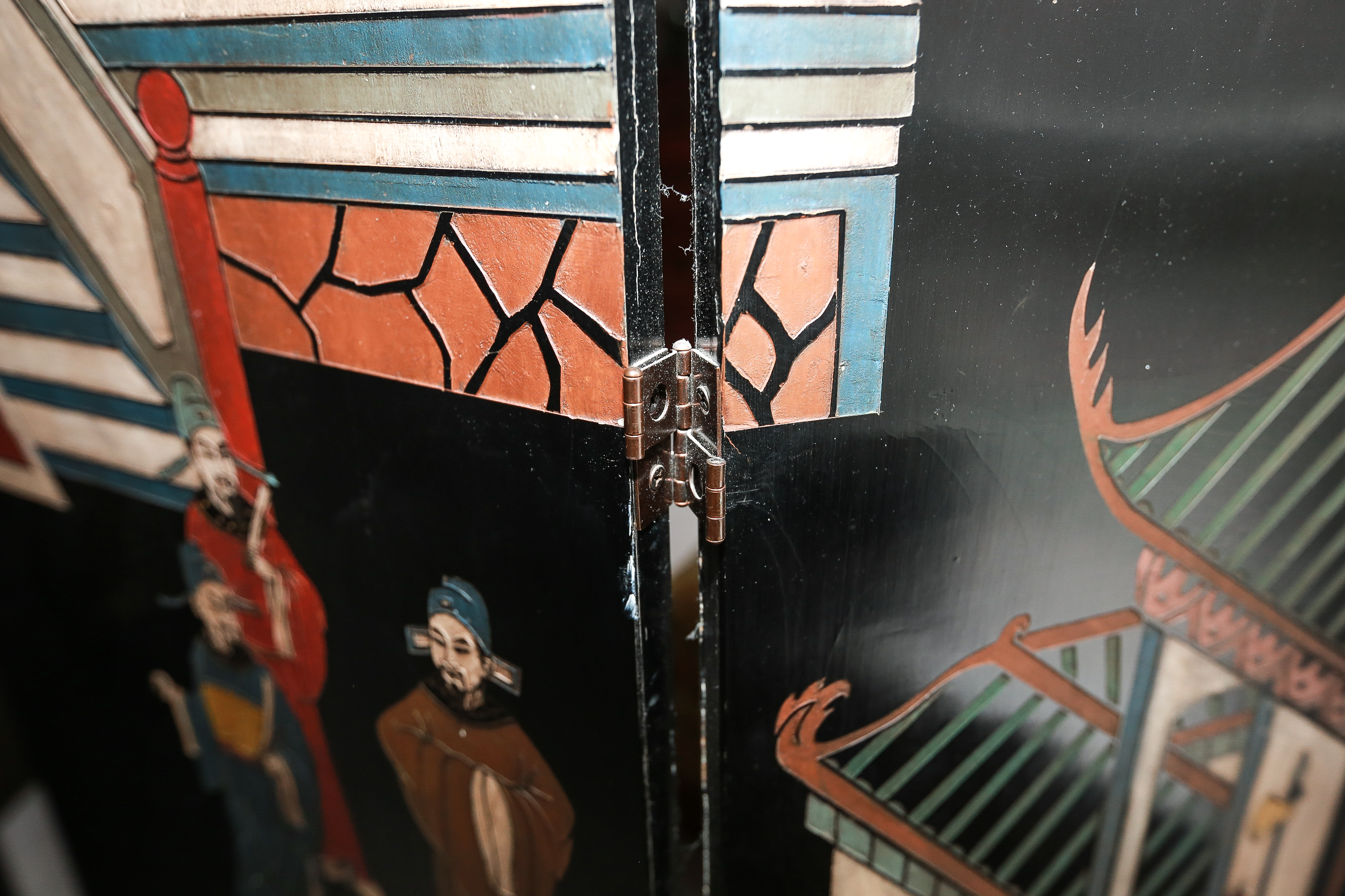 Chinese Coromandel Lacquer Wooden Screens