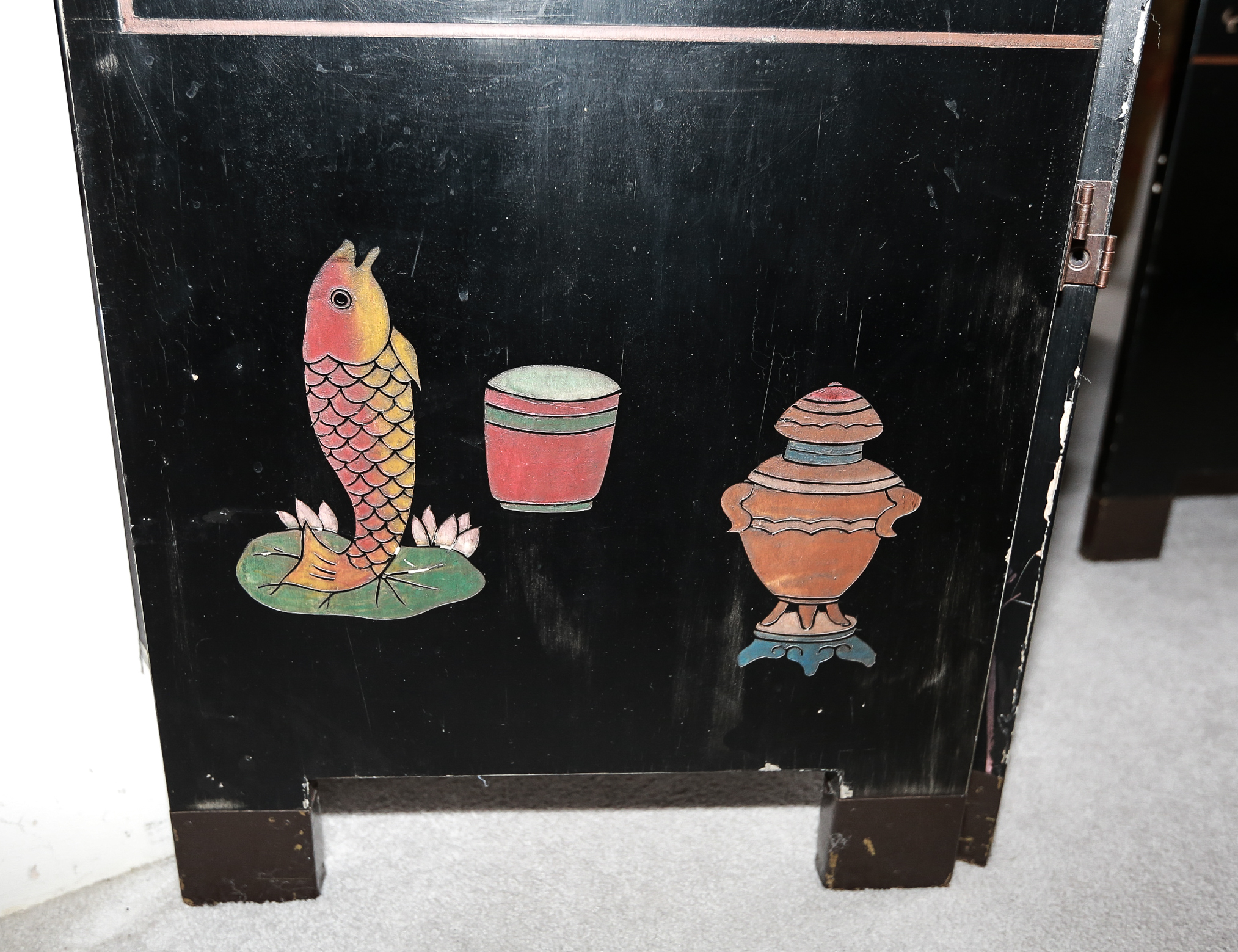 Chinese Coromandel Lacquer Wooden Screens