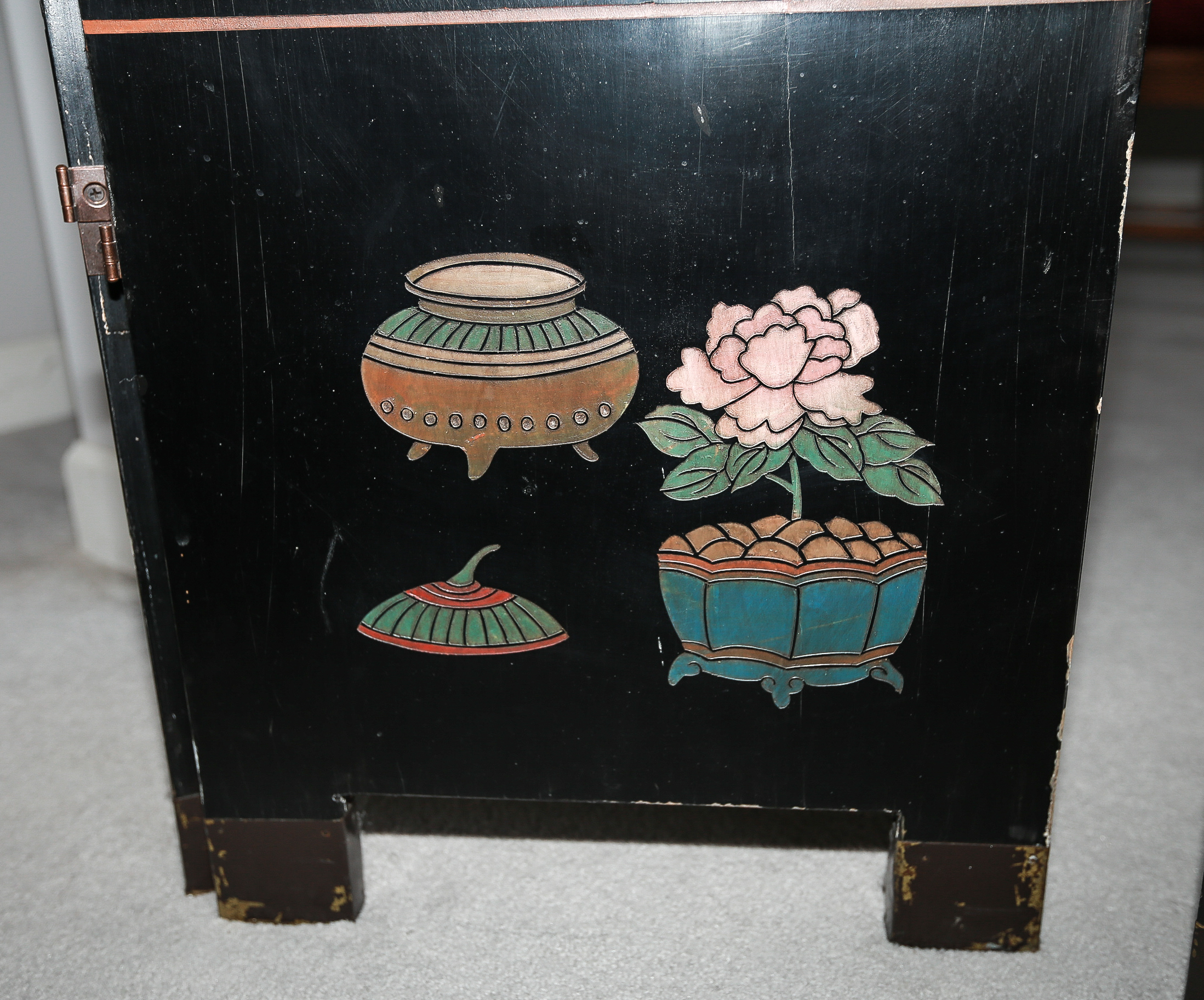 Chinese Coromandel Lacquer Wooden Screens