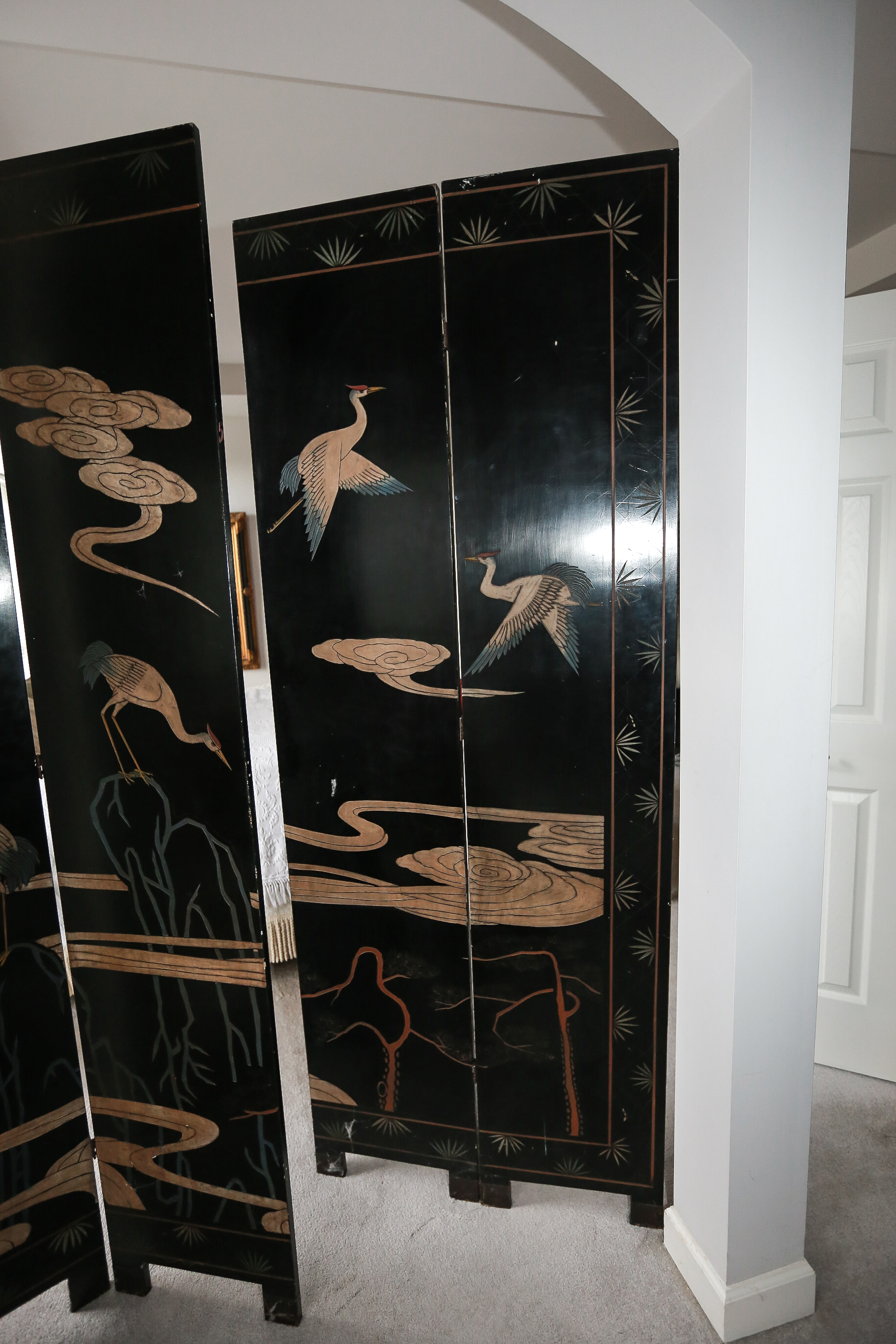 Chinese Coromandel Lacquer Wooden Screens