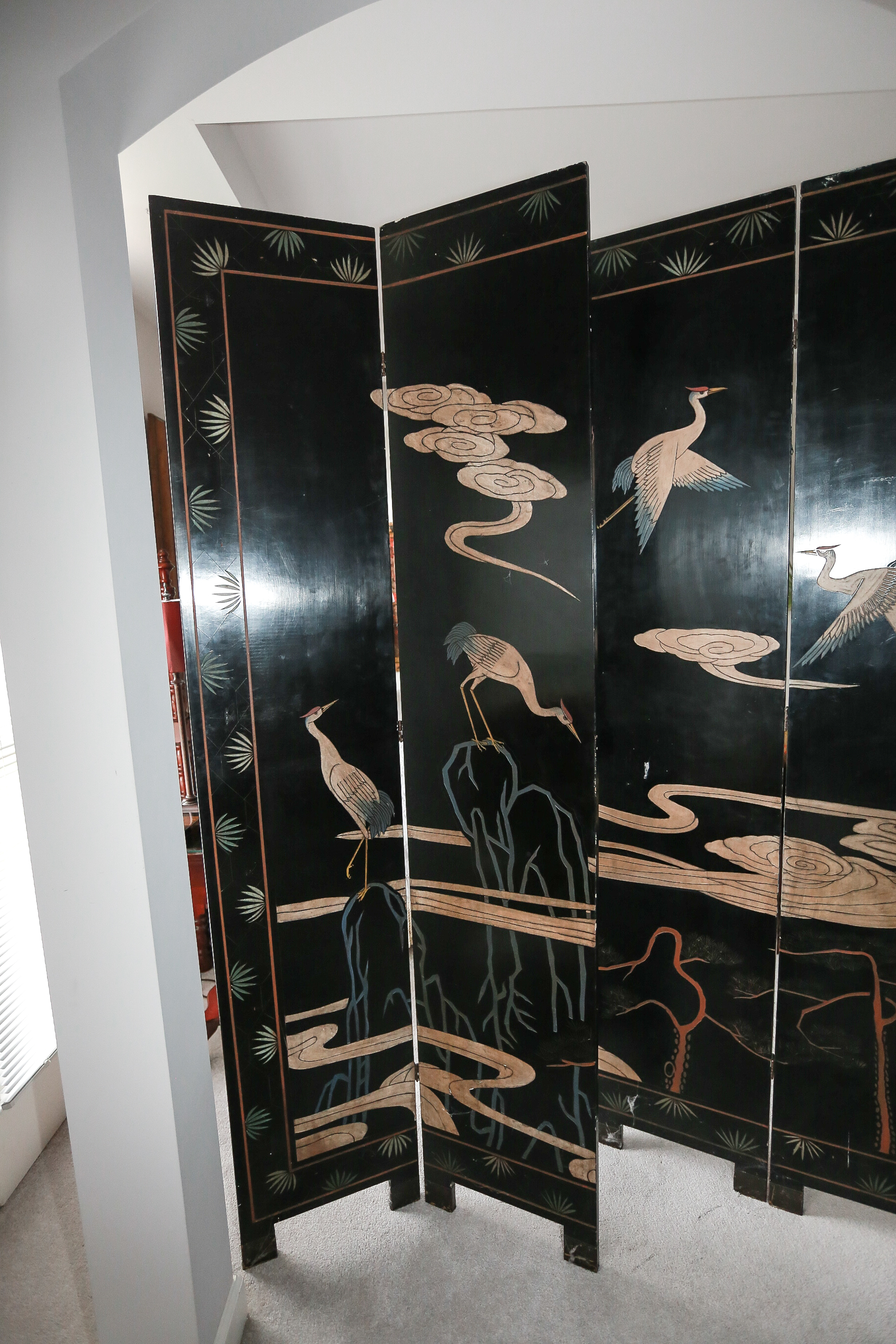 Chinese Coromandel Lacquer Wooden Screens