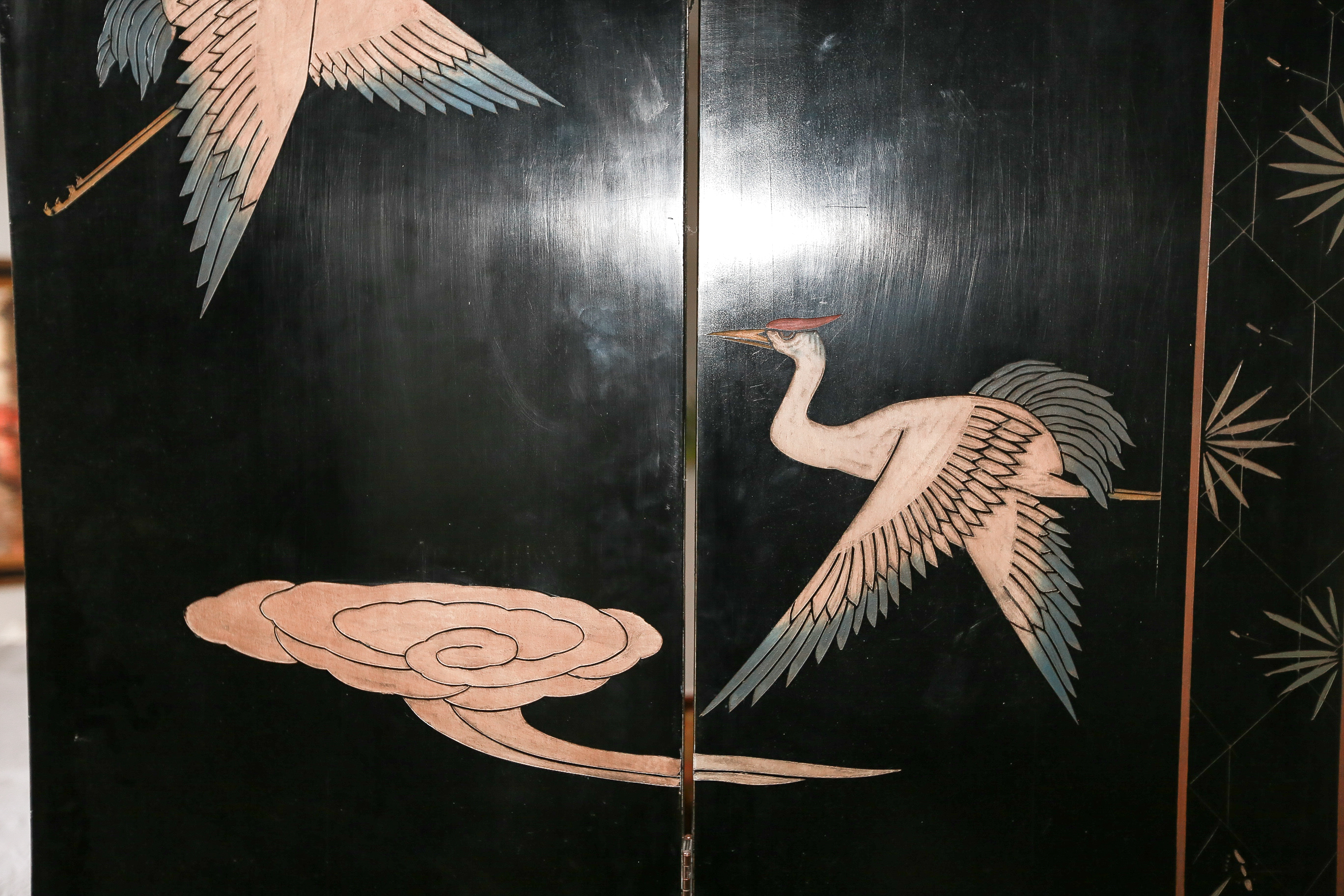 Chinese Coromandel Lacquer Wooden Screens