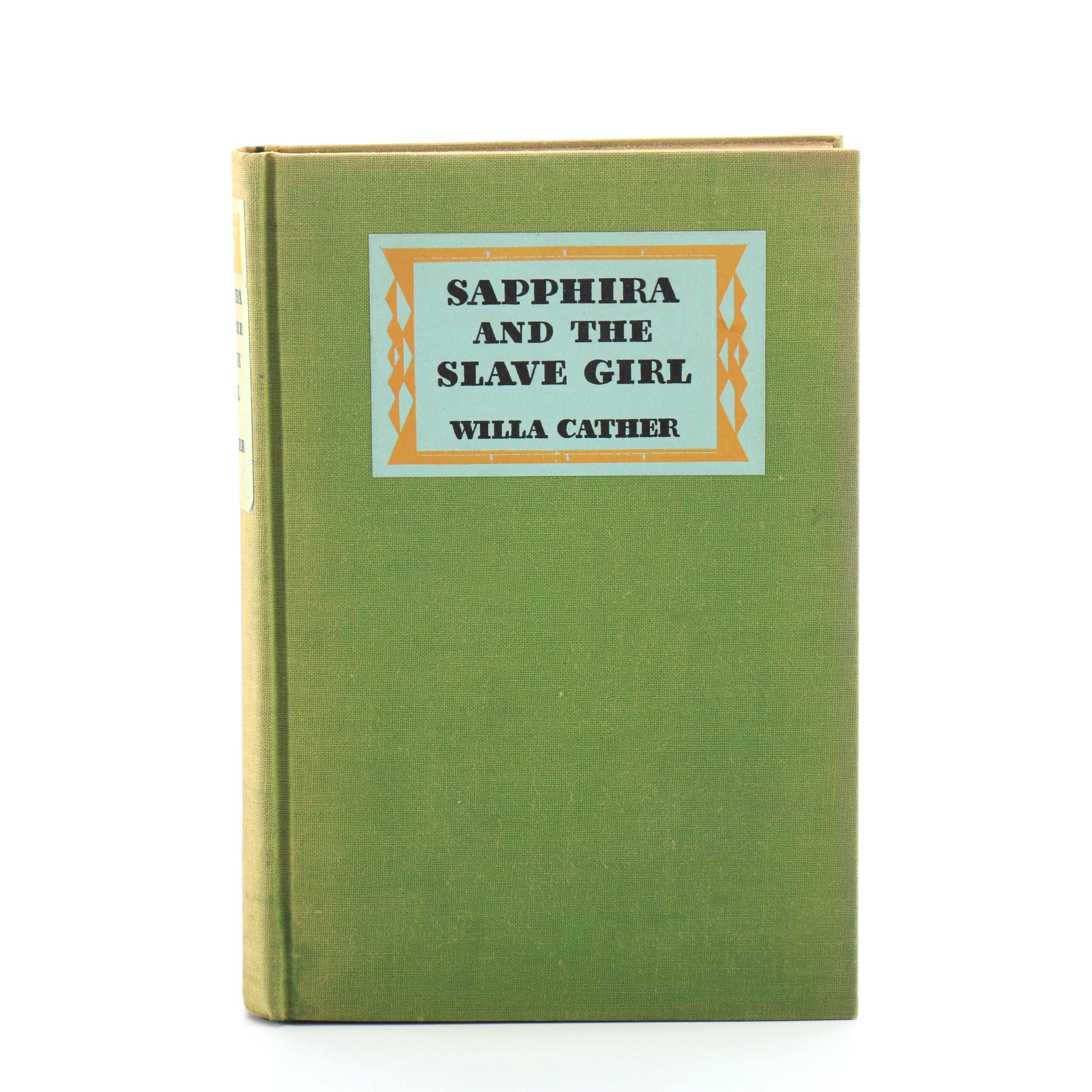 1940 First Edition "Sapphira and The Slave Girl" by Willa Cather