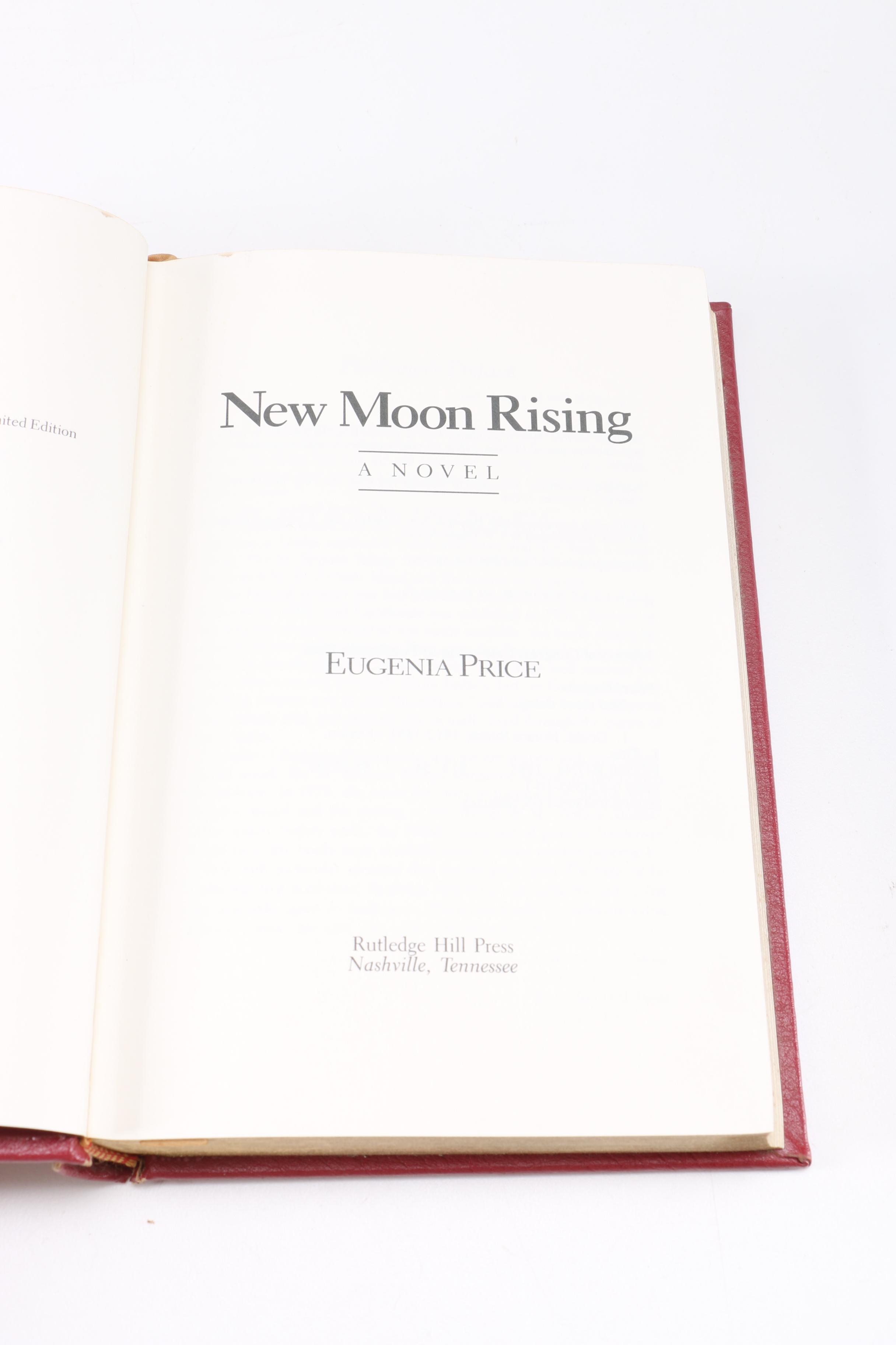 1985 Eugenia Price Signed "New Moon Rising"