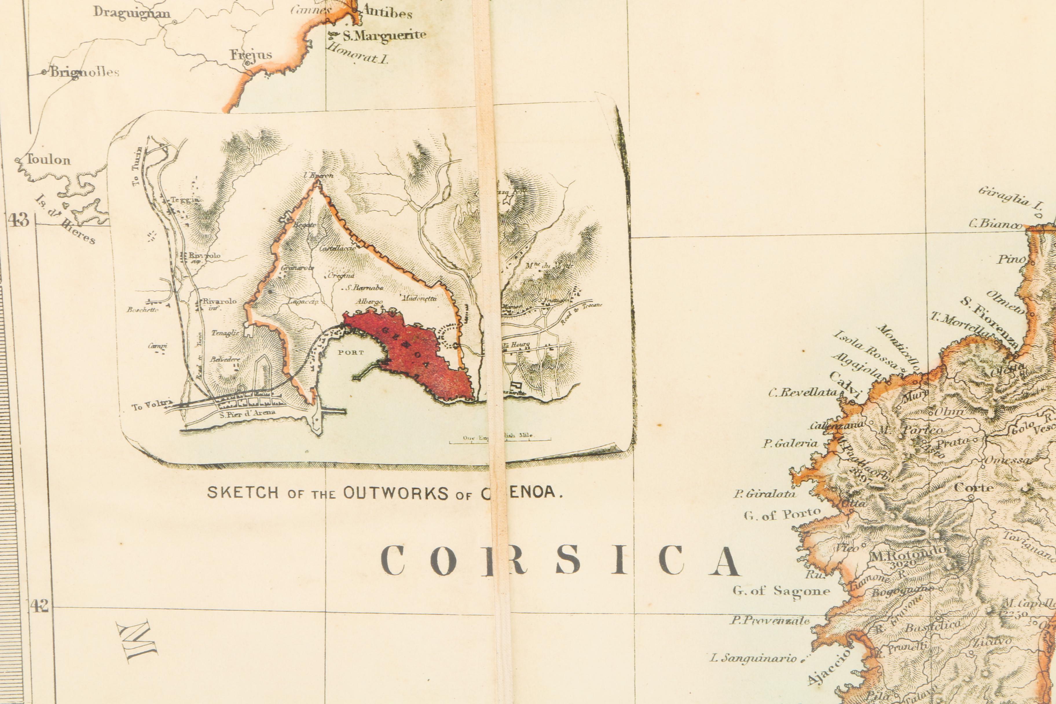 Giclee Print of "Stanford's Map of Italy 1859"