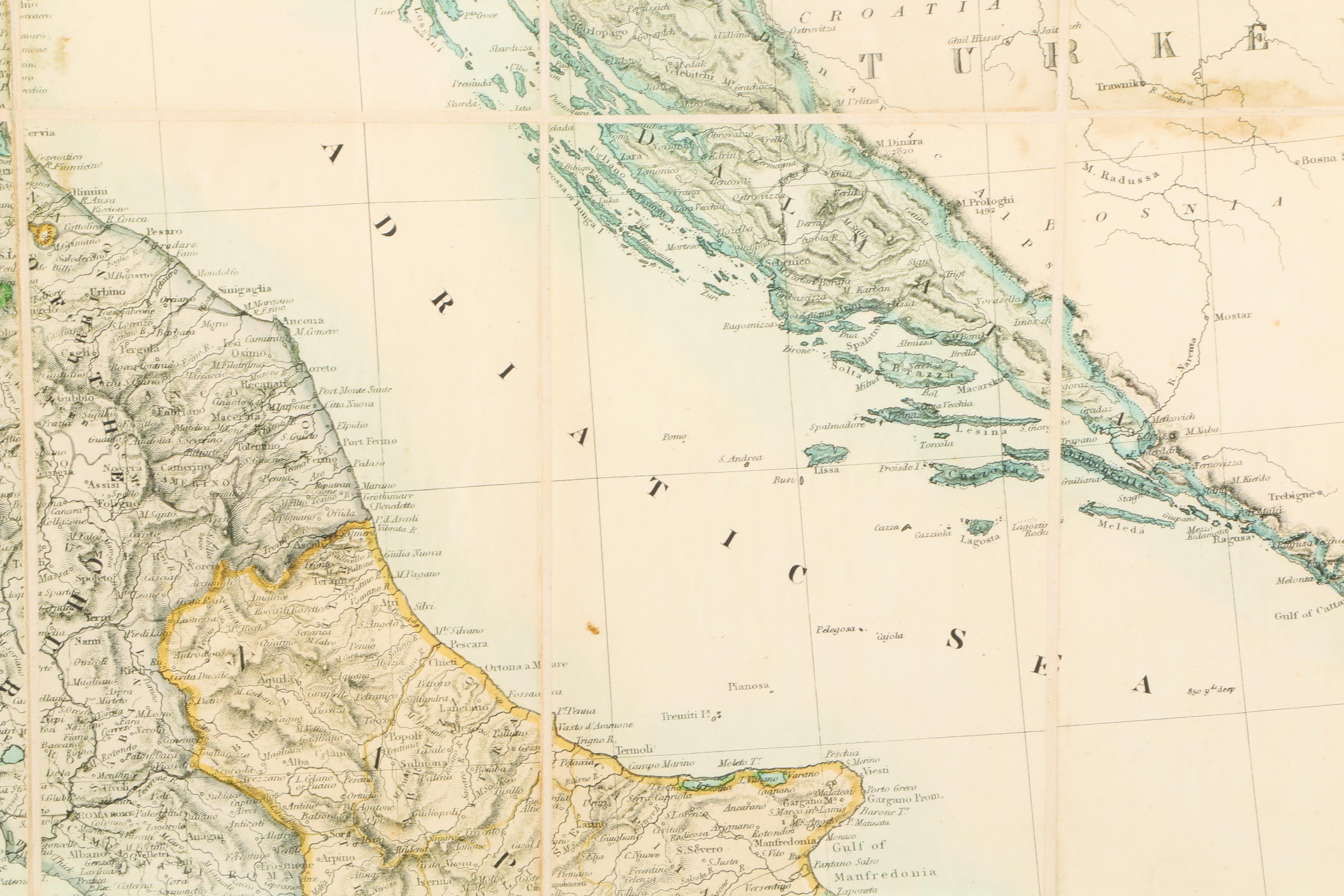 Giclee Print of "Stanford's Map of Italy 1859"