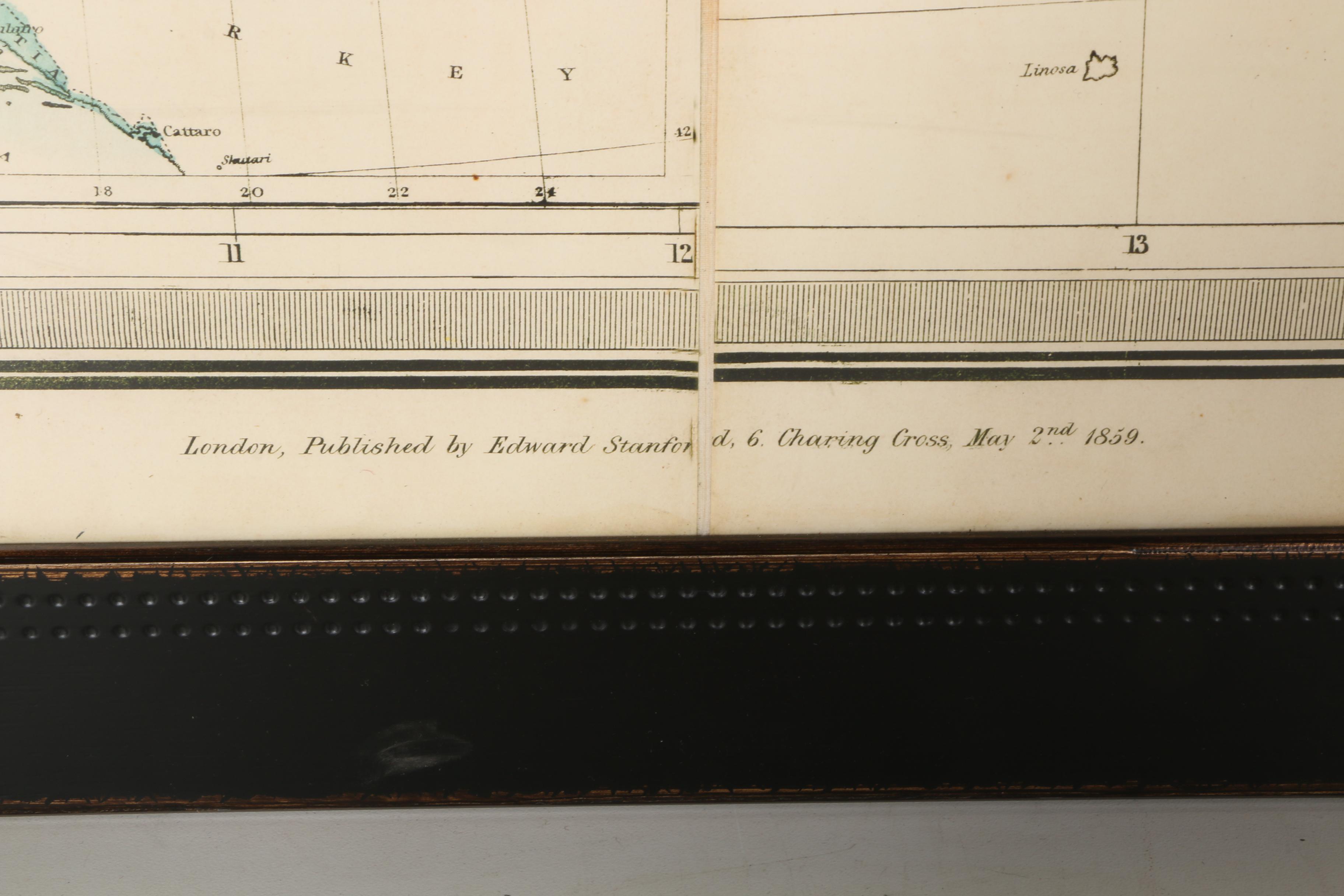 Giclee Print of "Stanford's Map of Italy 1859"
