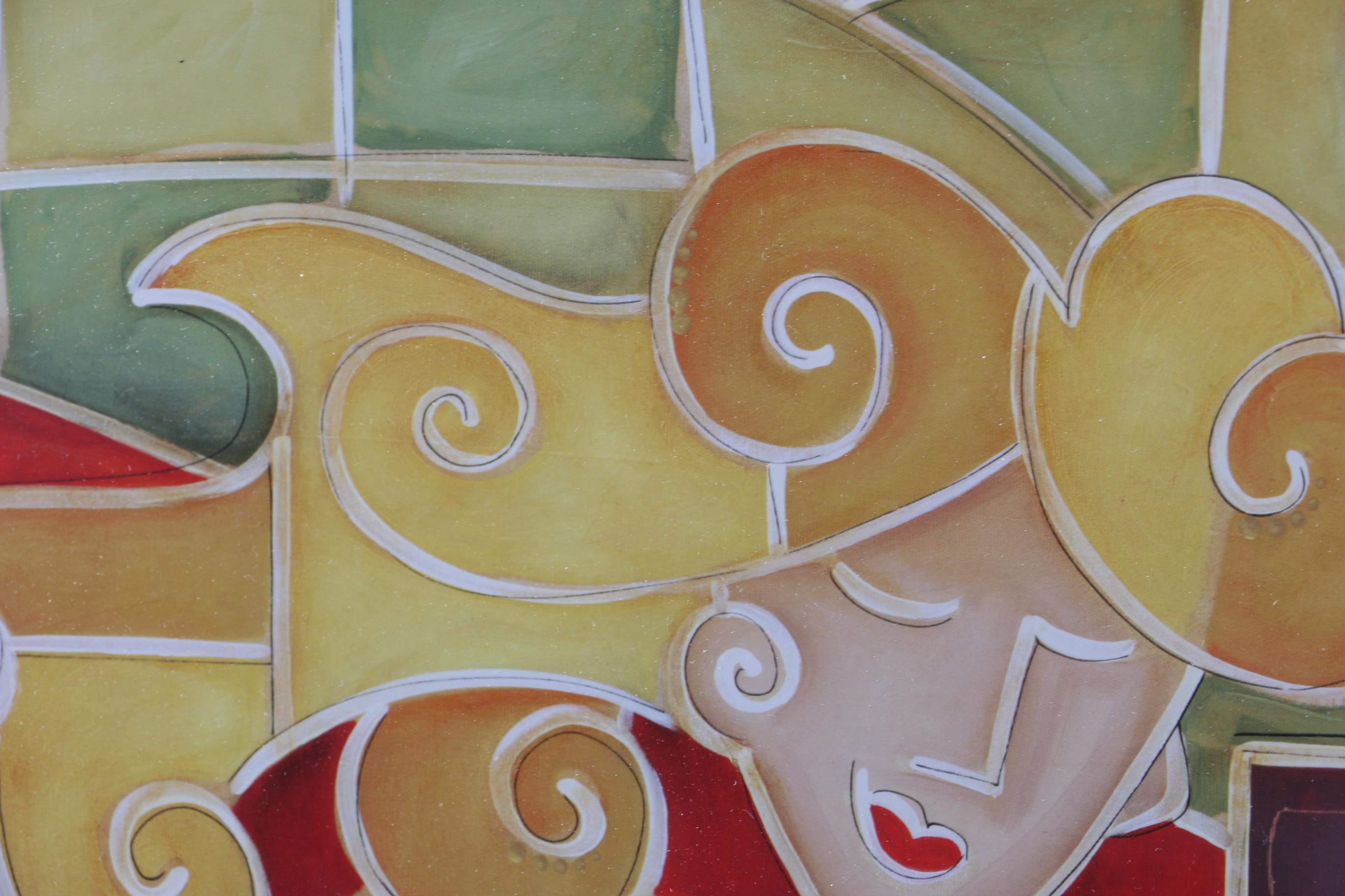 Eric Waugh Limited Edition Offset Lithograph of Abstract Driving Scene