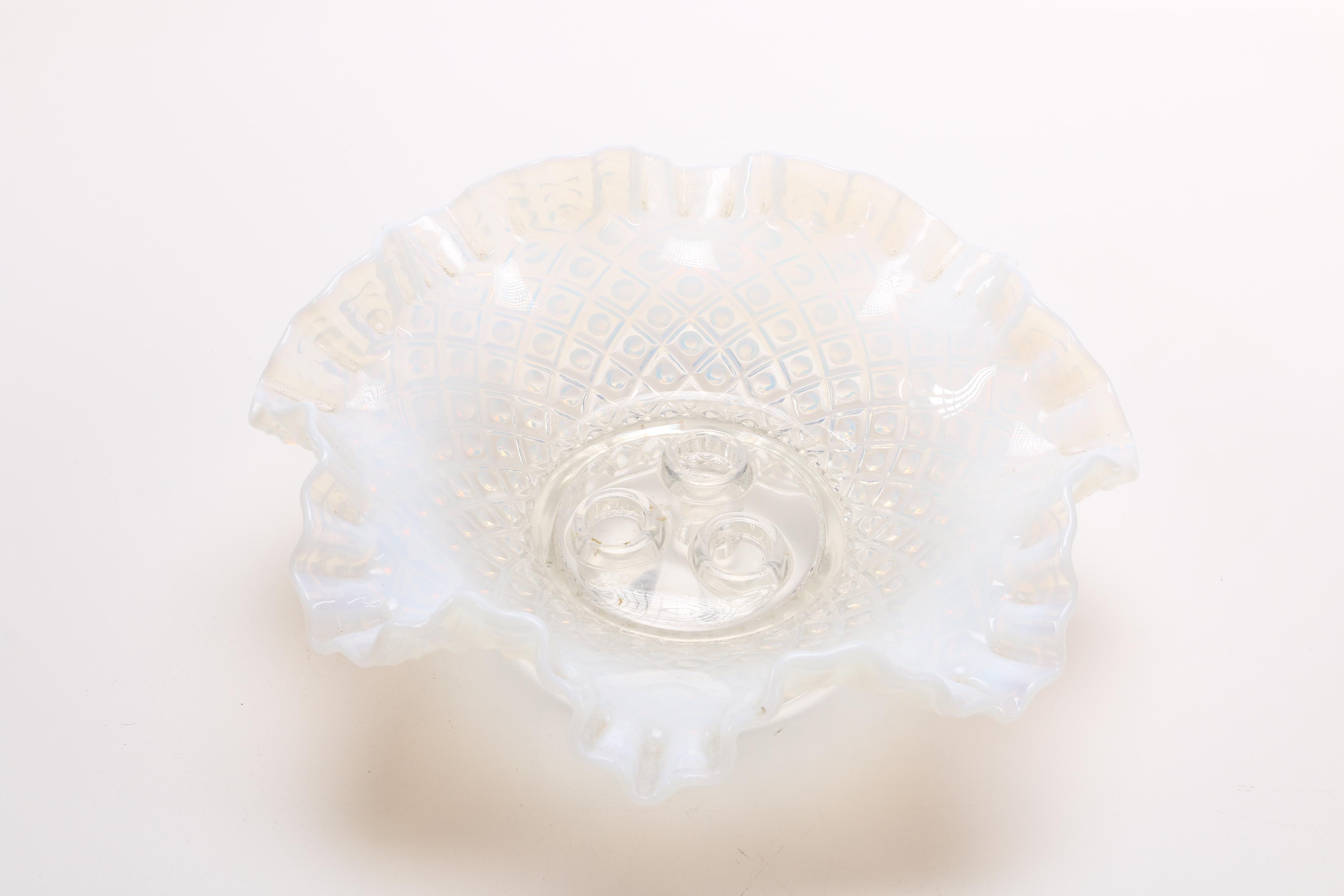 Fenton Glass Epergne Circa 1960