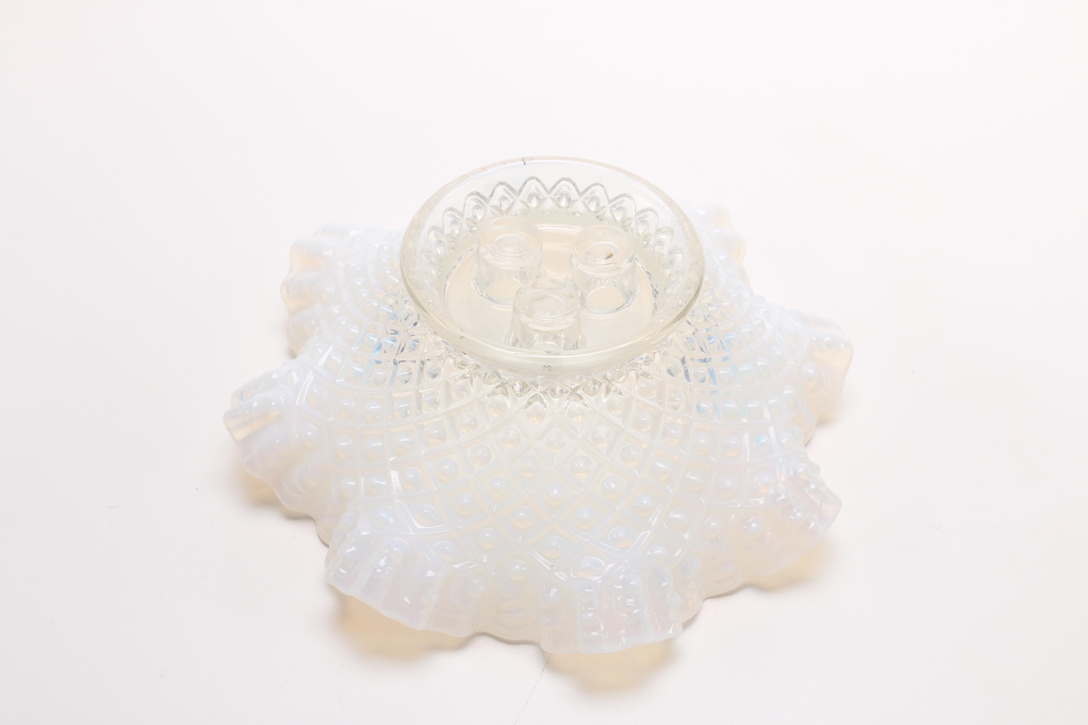 Fenton Glass Epergne Circa 1960