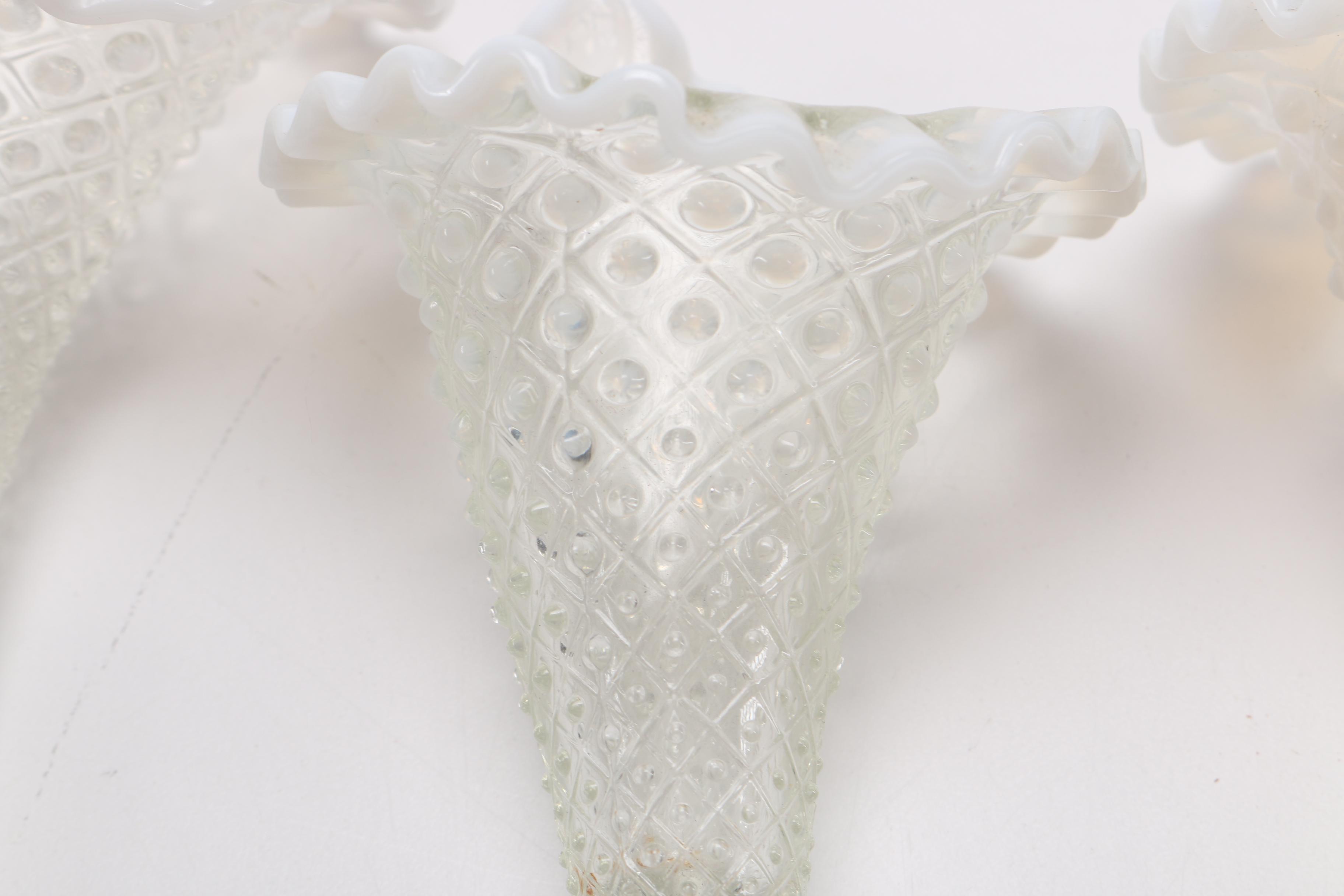 Fenton Glass Epergne Circa 1960