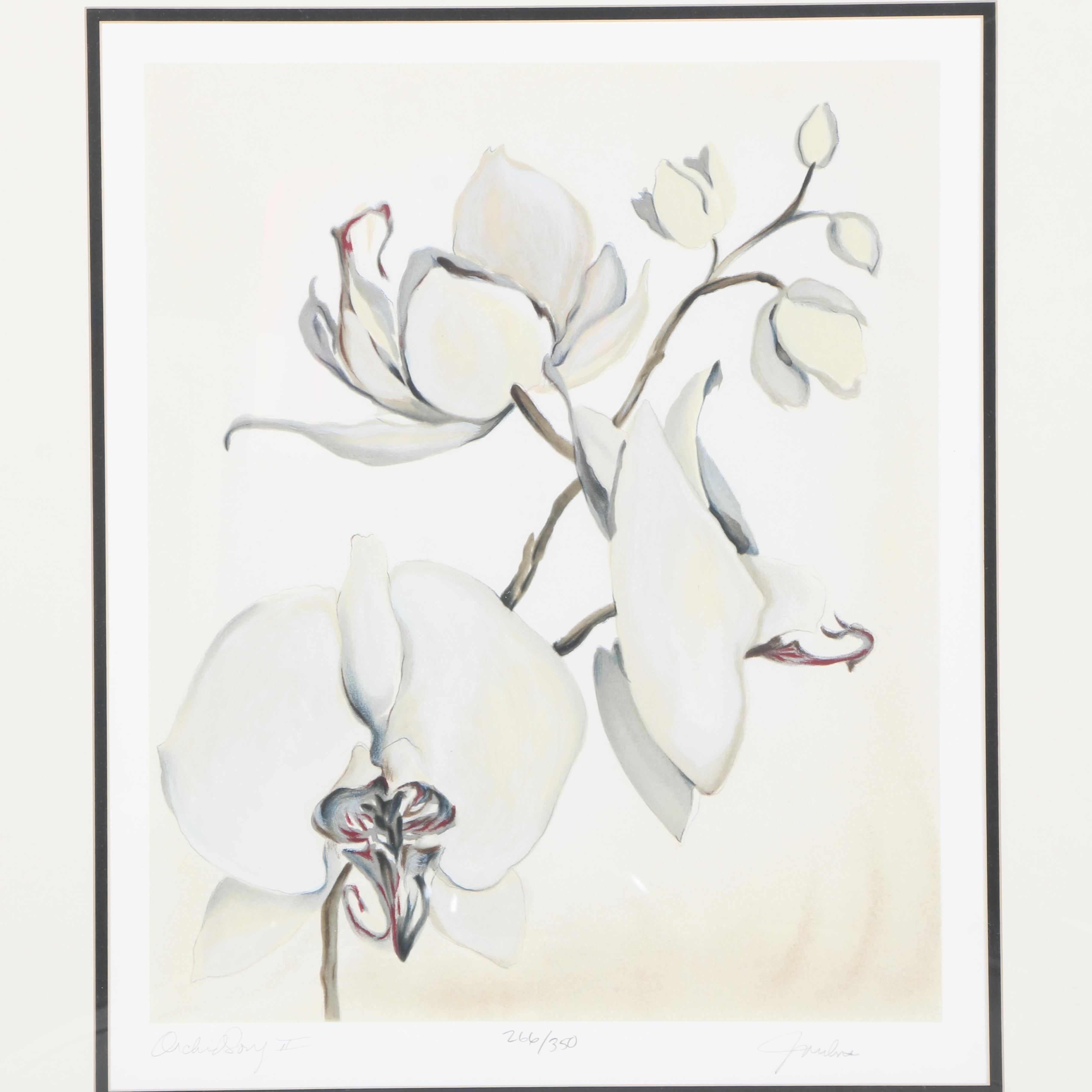 Elizabeth Jardine Limited Edition Serigraph "Orchid Song II"
