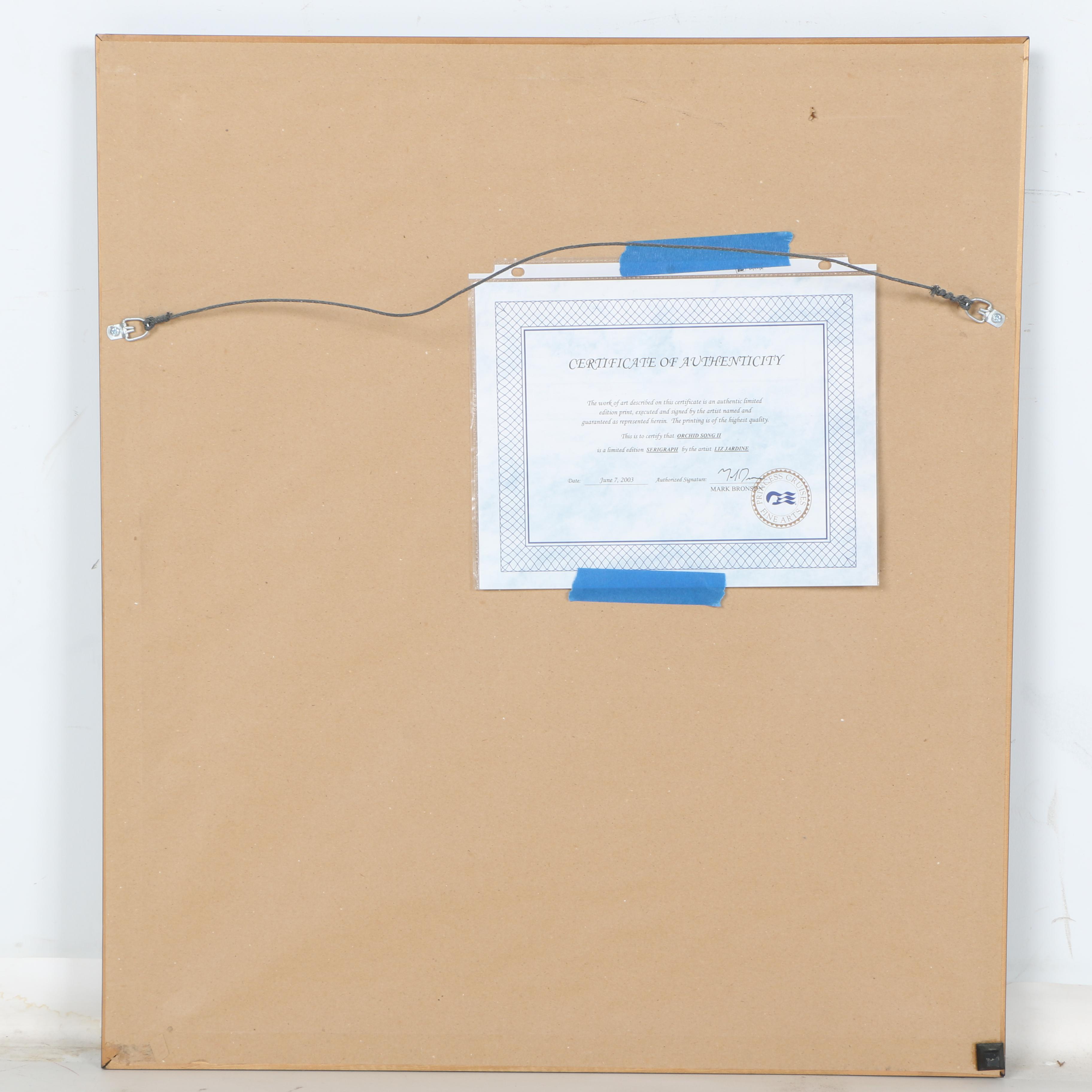 Elizabeth Jardine Limited Edition Serigraph "Orchid Song II"