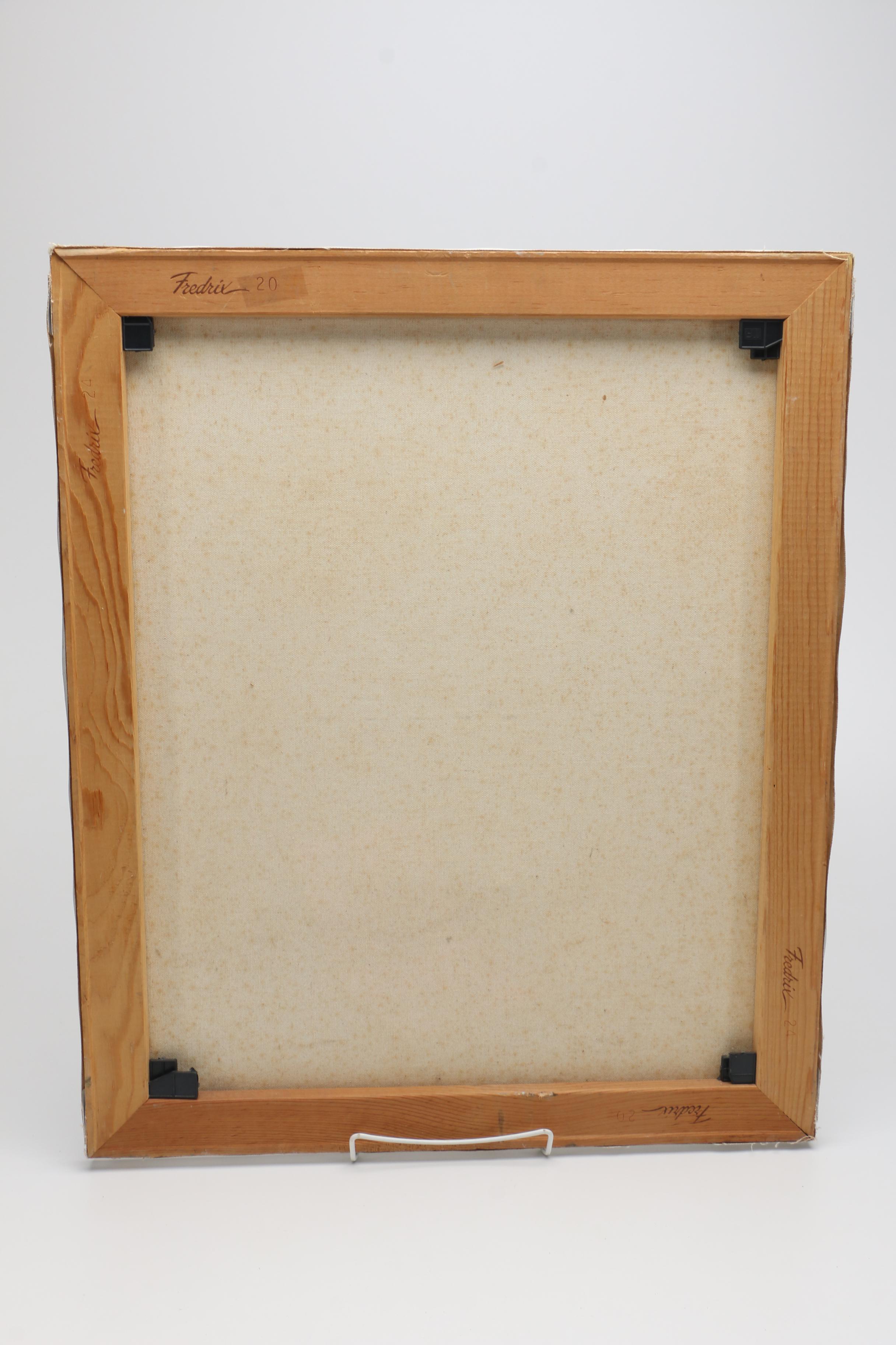 Oil Still Life on Stretched Canvas With Statue of Tara