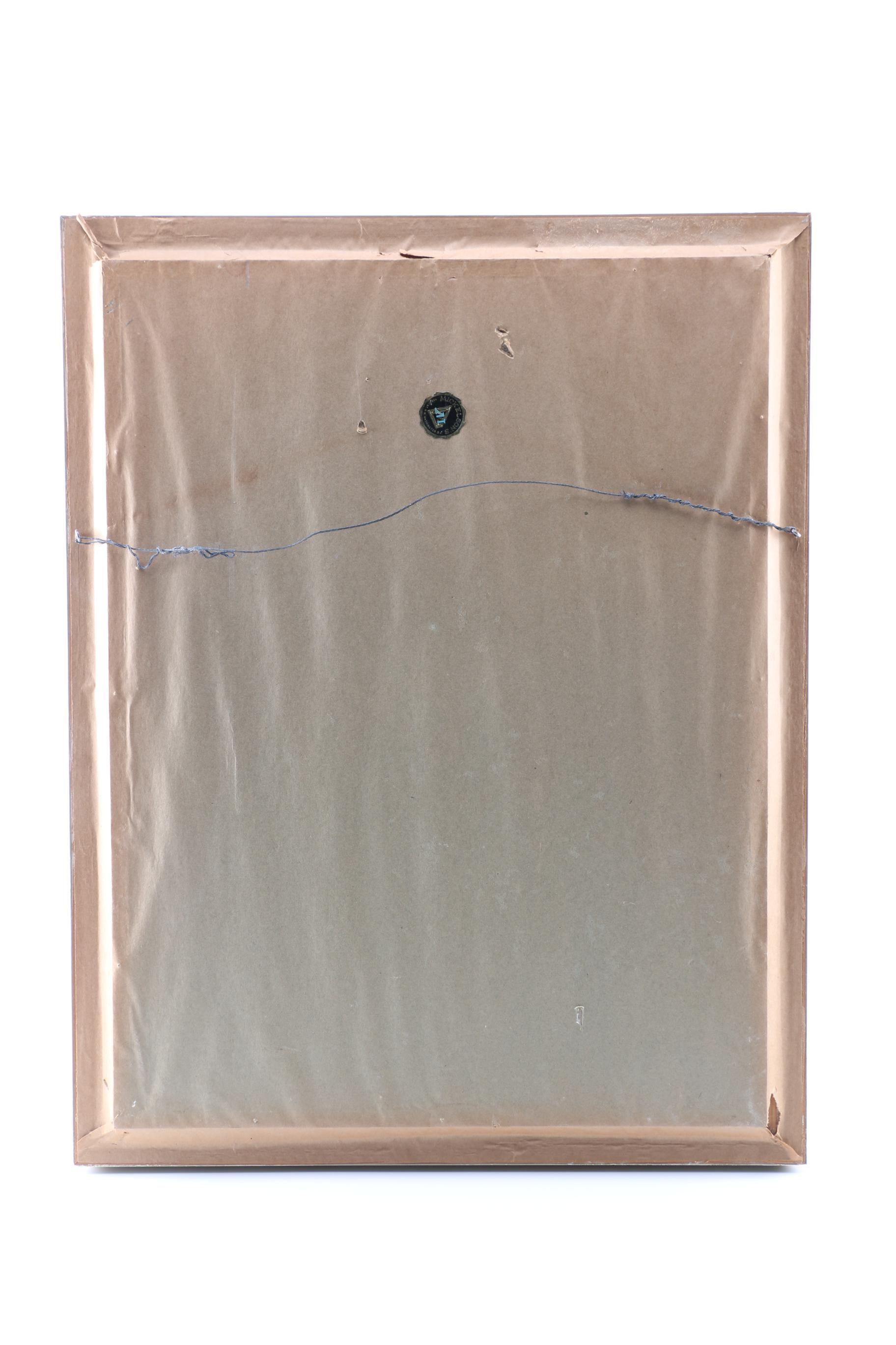 Happers Oil on Canvas Painting of Street Scene