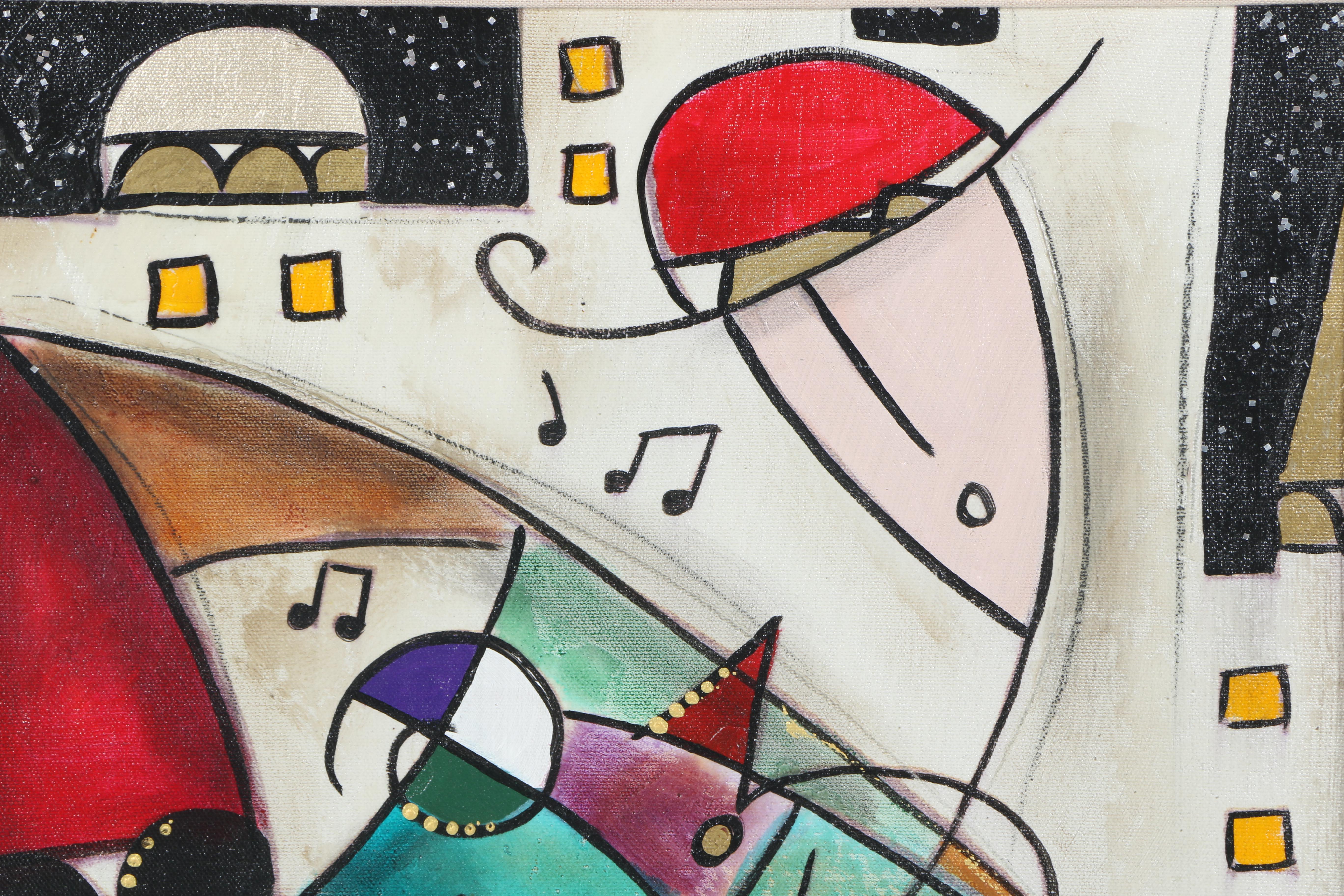 Eric Waugh Limited Edition Giclee Print of Abstract Musician