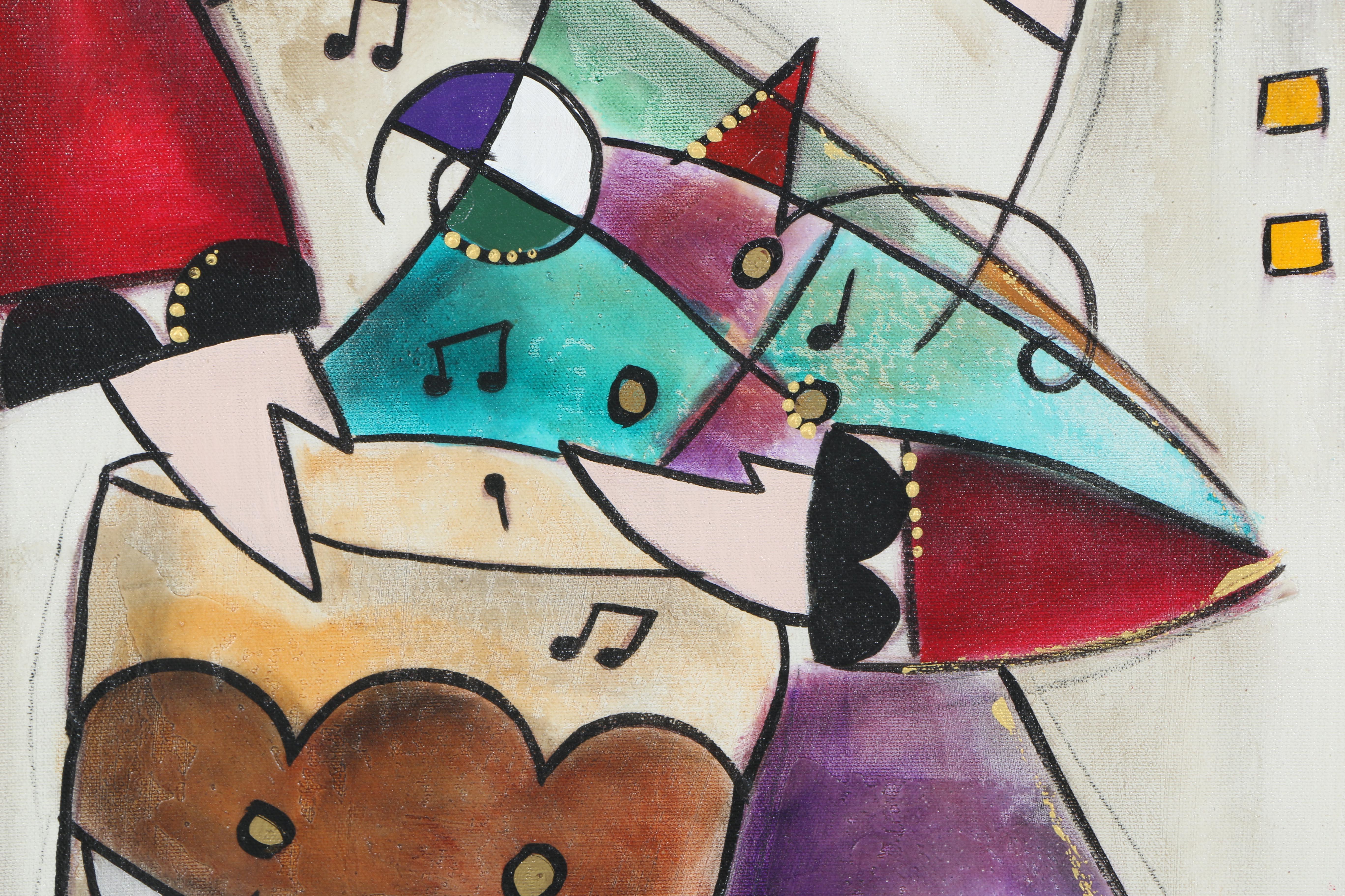 Eric Waugh Limited Edition Giclee Print of Abstract Musician