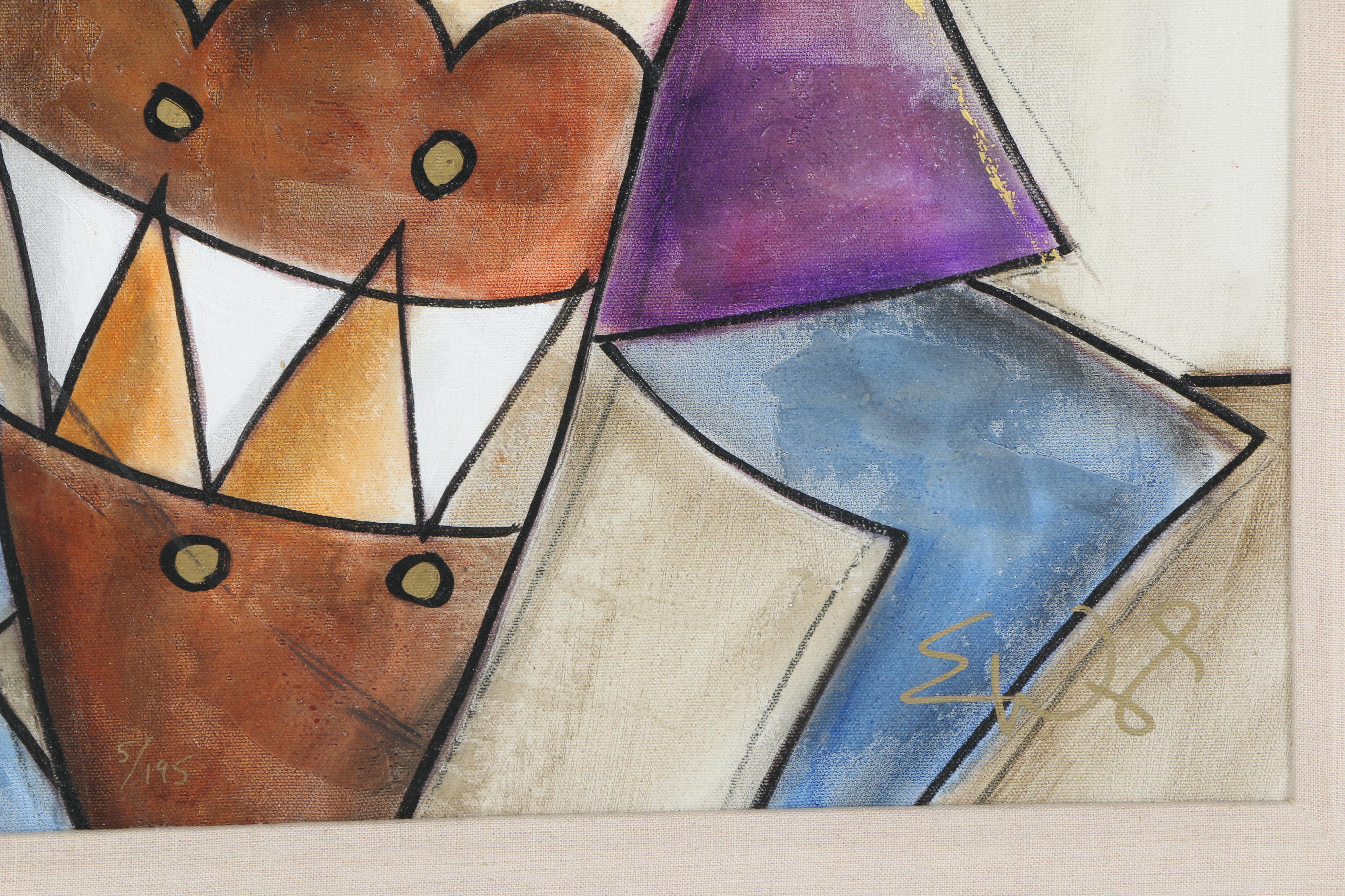 Eric Waugh Limited Edition Giclee Print of Abstract Musician