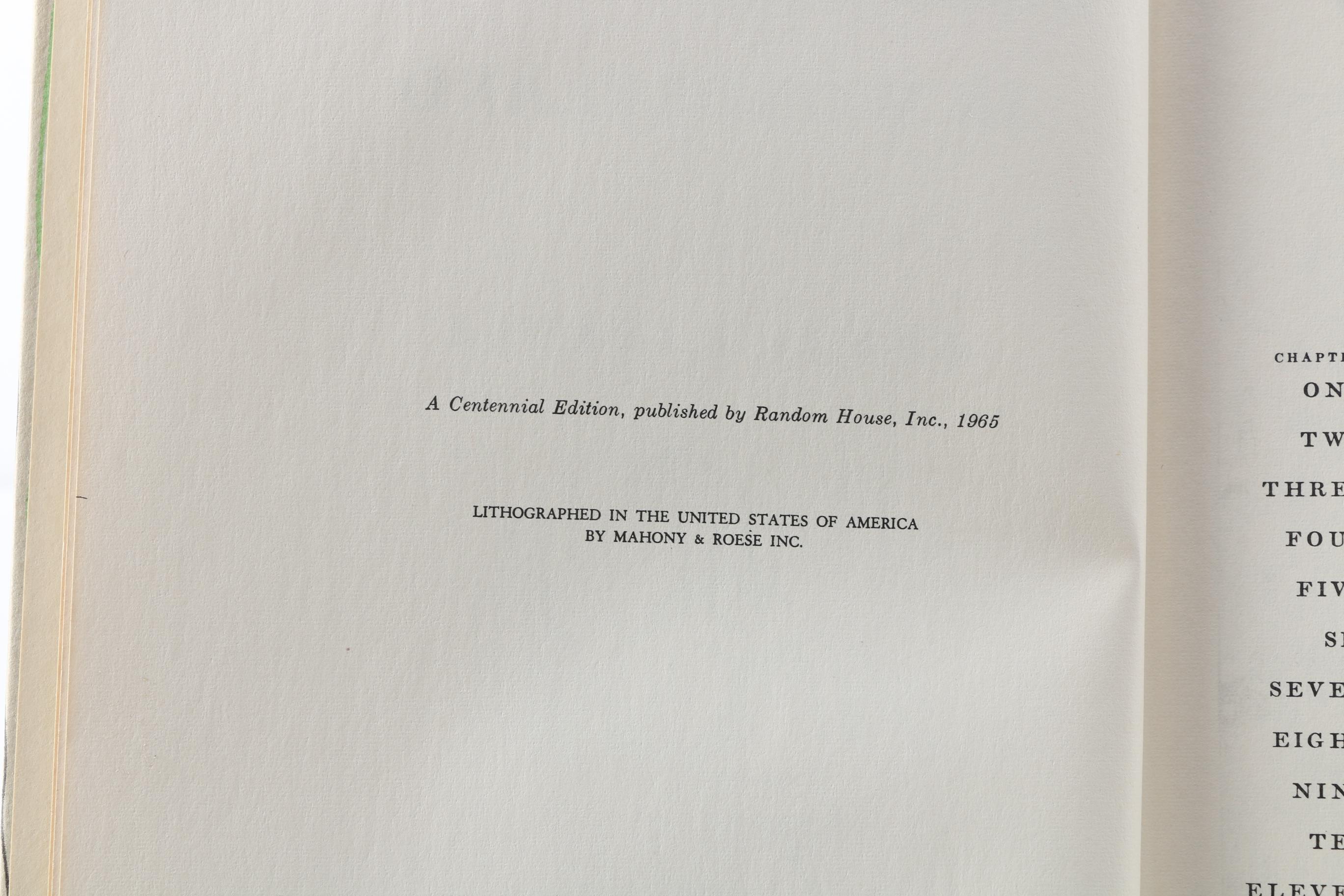 1965 "Alice's Adventure in Wonderland and Through the Looking Glass" by Lewis Carroll