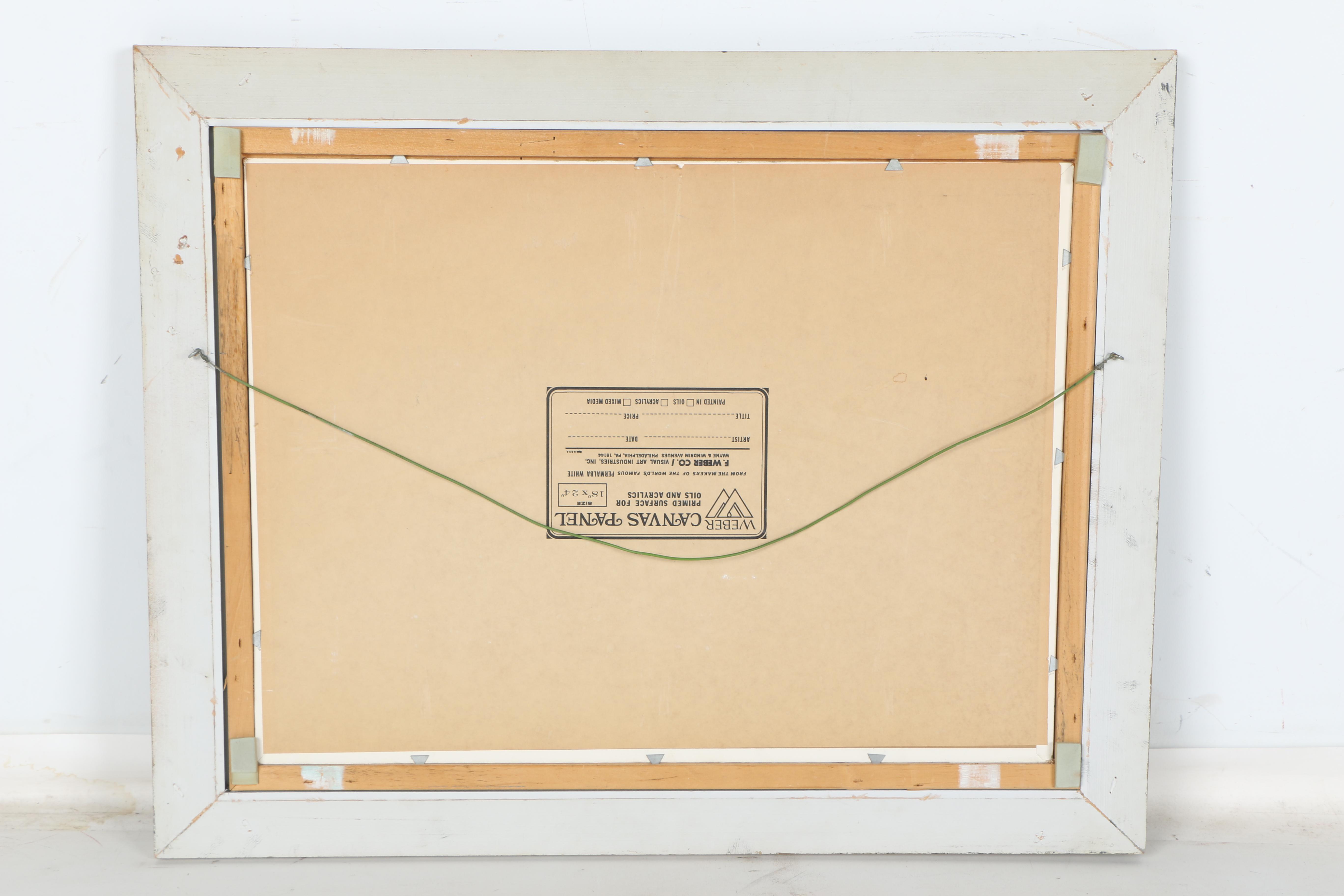 D'Elia Oil Painting of Scenic Ocean