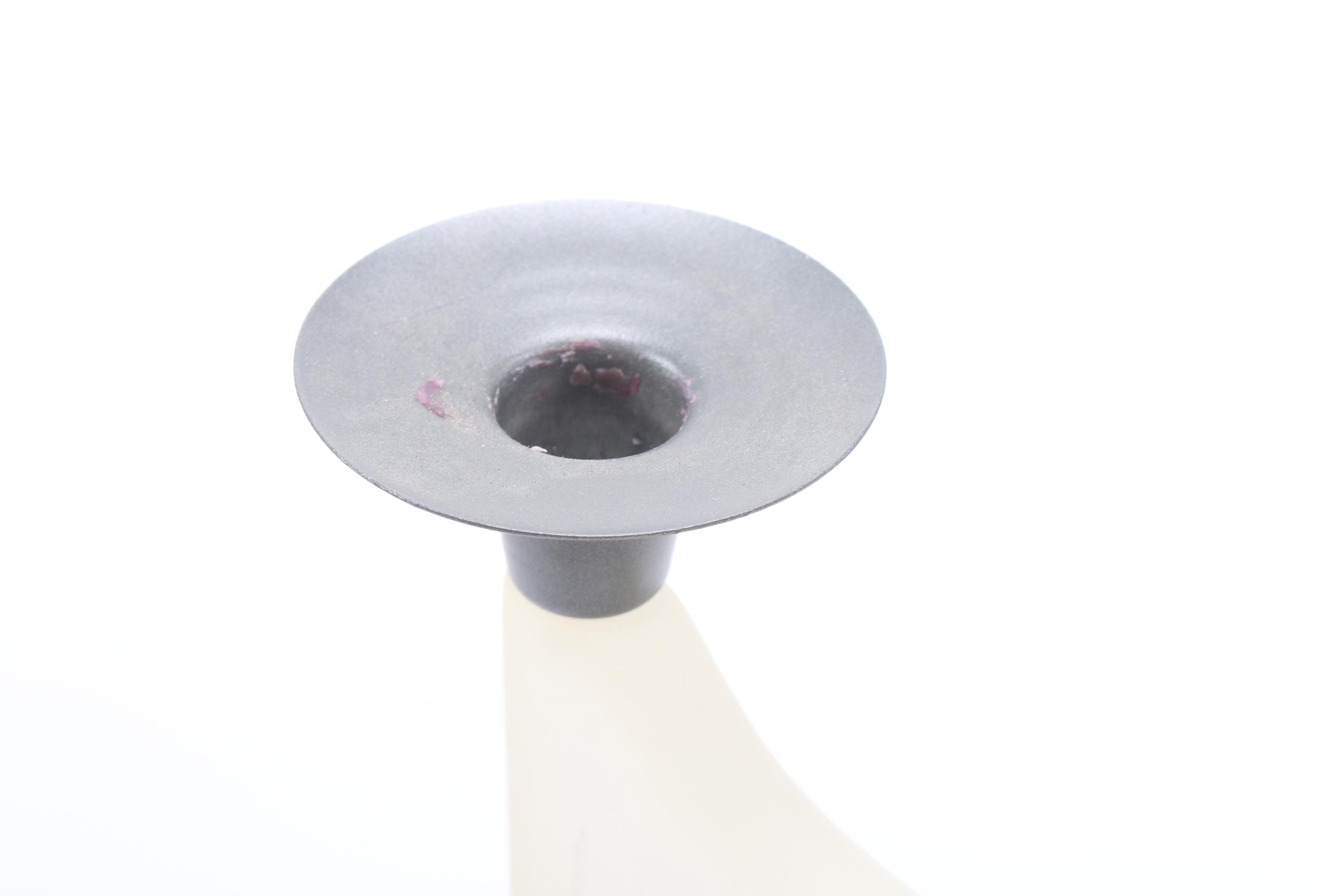 Frosted Glass and Metal Candelabra