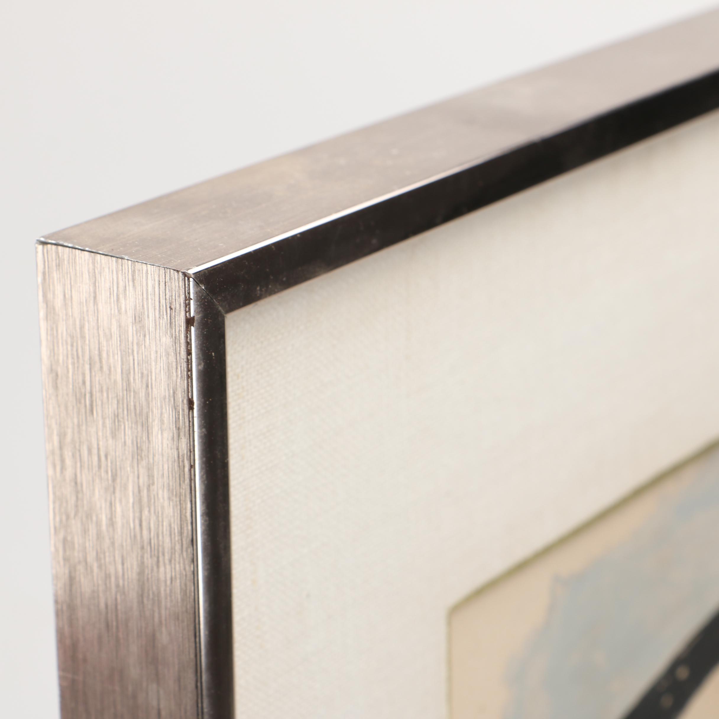 Ben Shahn Limited Edition Lithograph on Paper "To Roads in Unknown Regions"