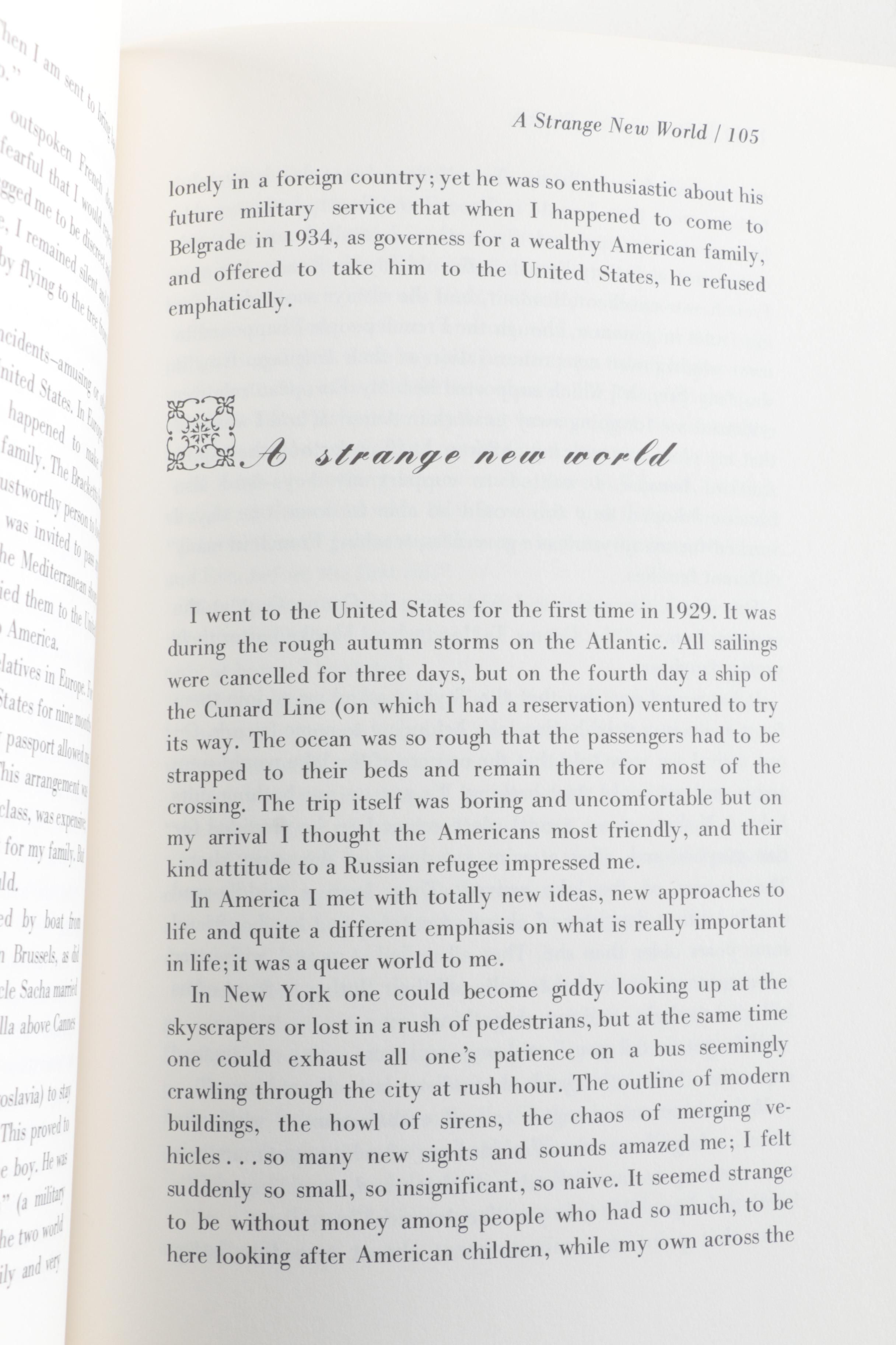 First Edition "From Stolnoy to Spartanburg" by Marie Gagarine