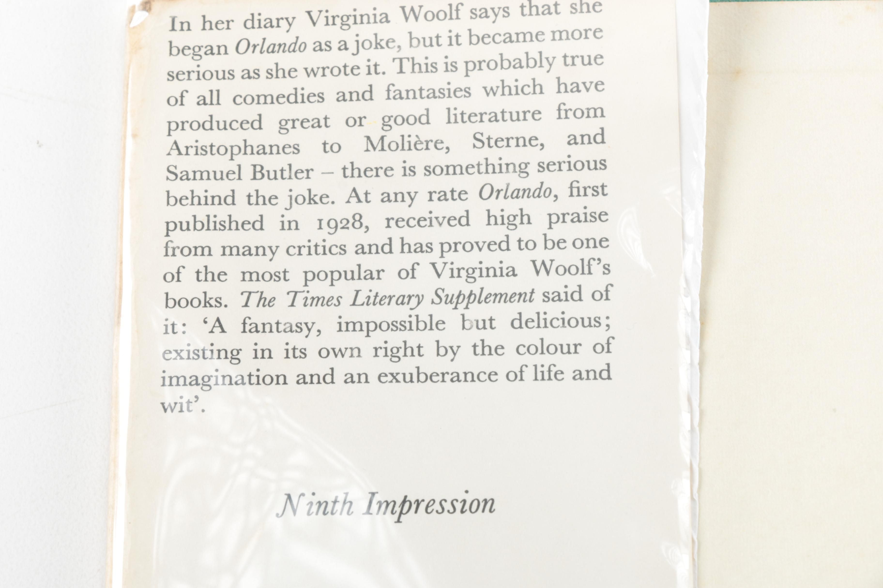 1960 "Orlando" by Virginia Woolf