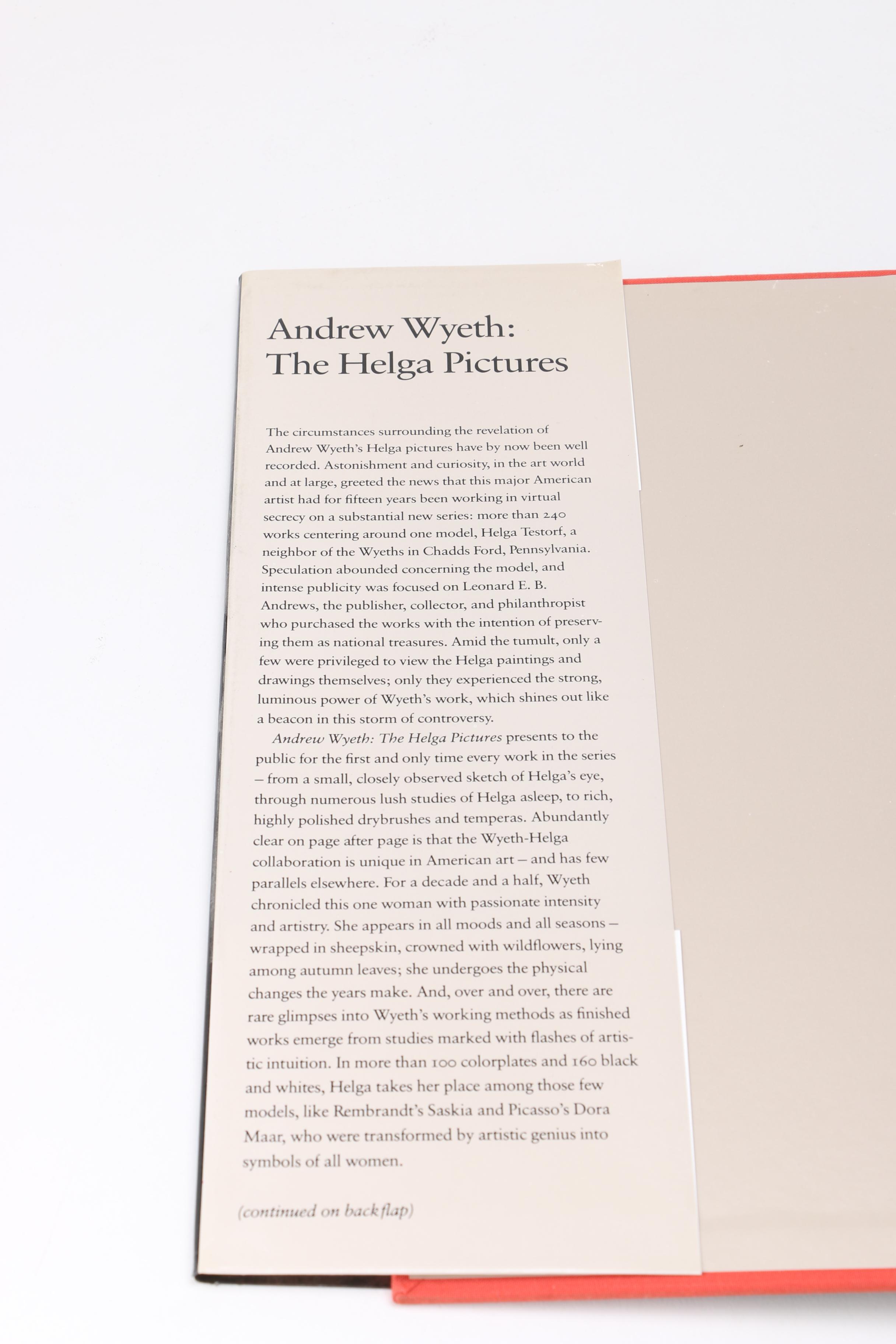 1987 "Andrew Wyeth: the Helga Pictures" Art Book