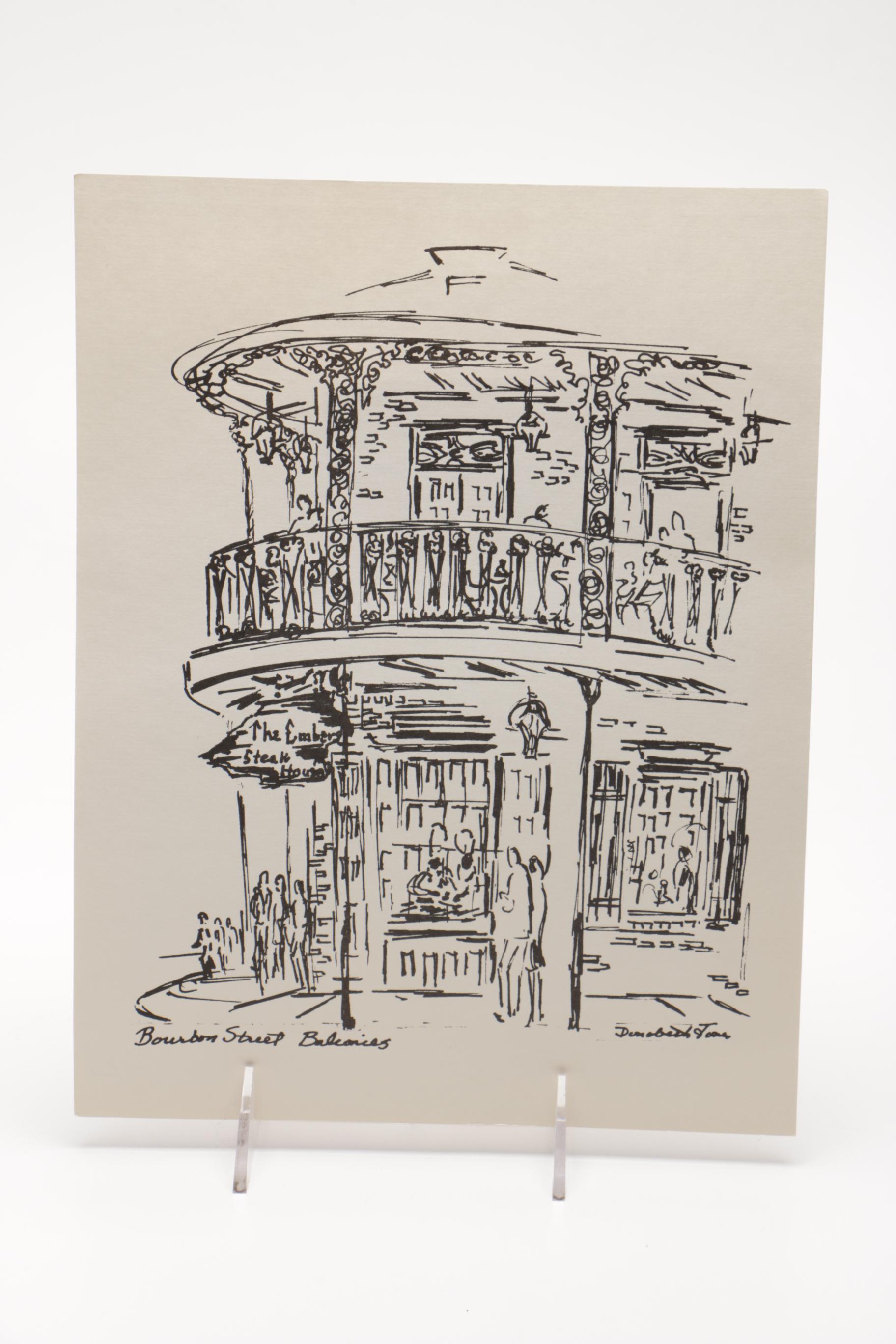 Donabeth Jones Lithographs of New Orleans Monuments