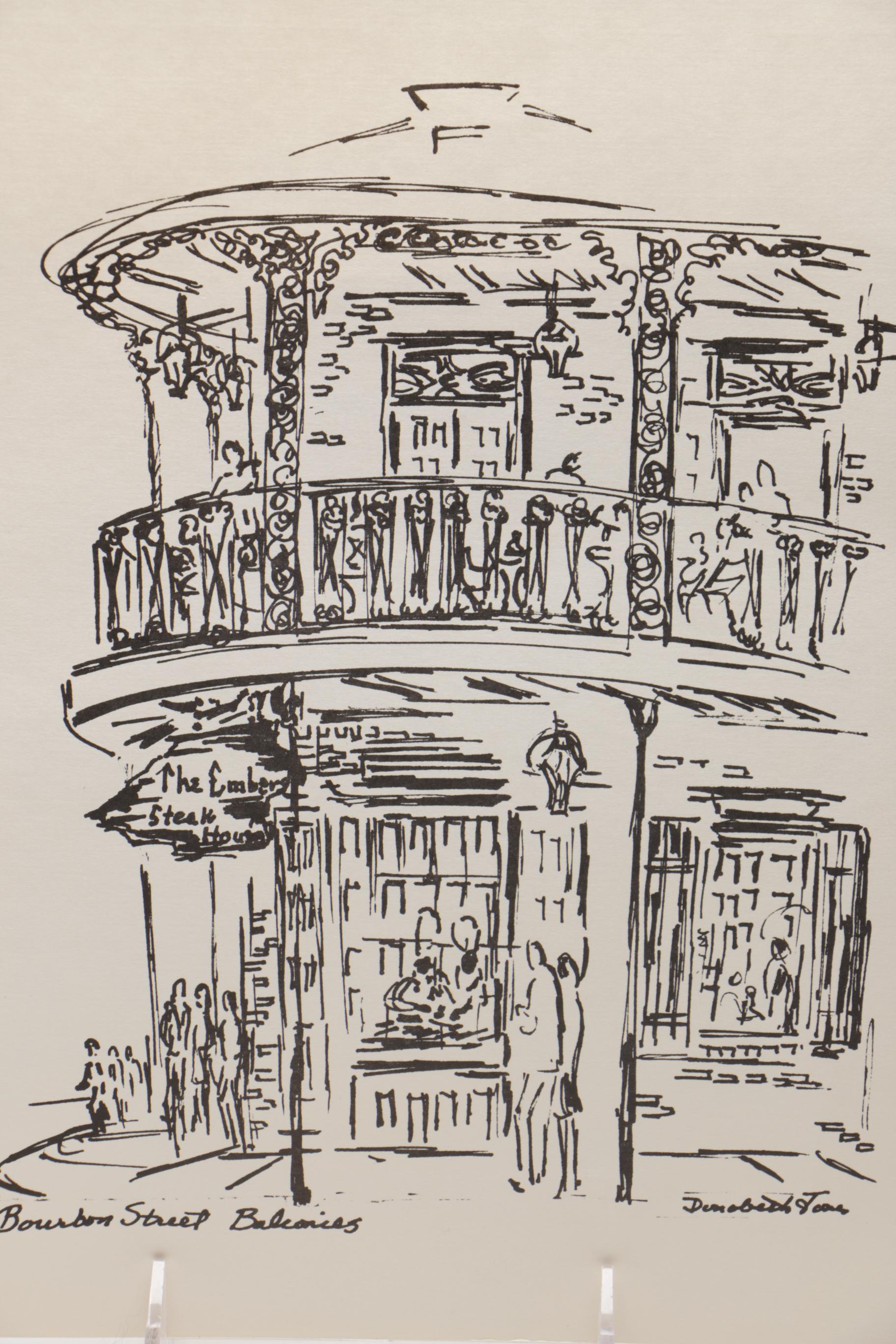 Donabeth Jones Lithographs of New Orleans Monuments