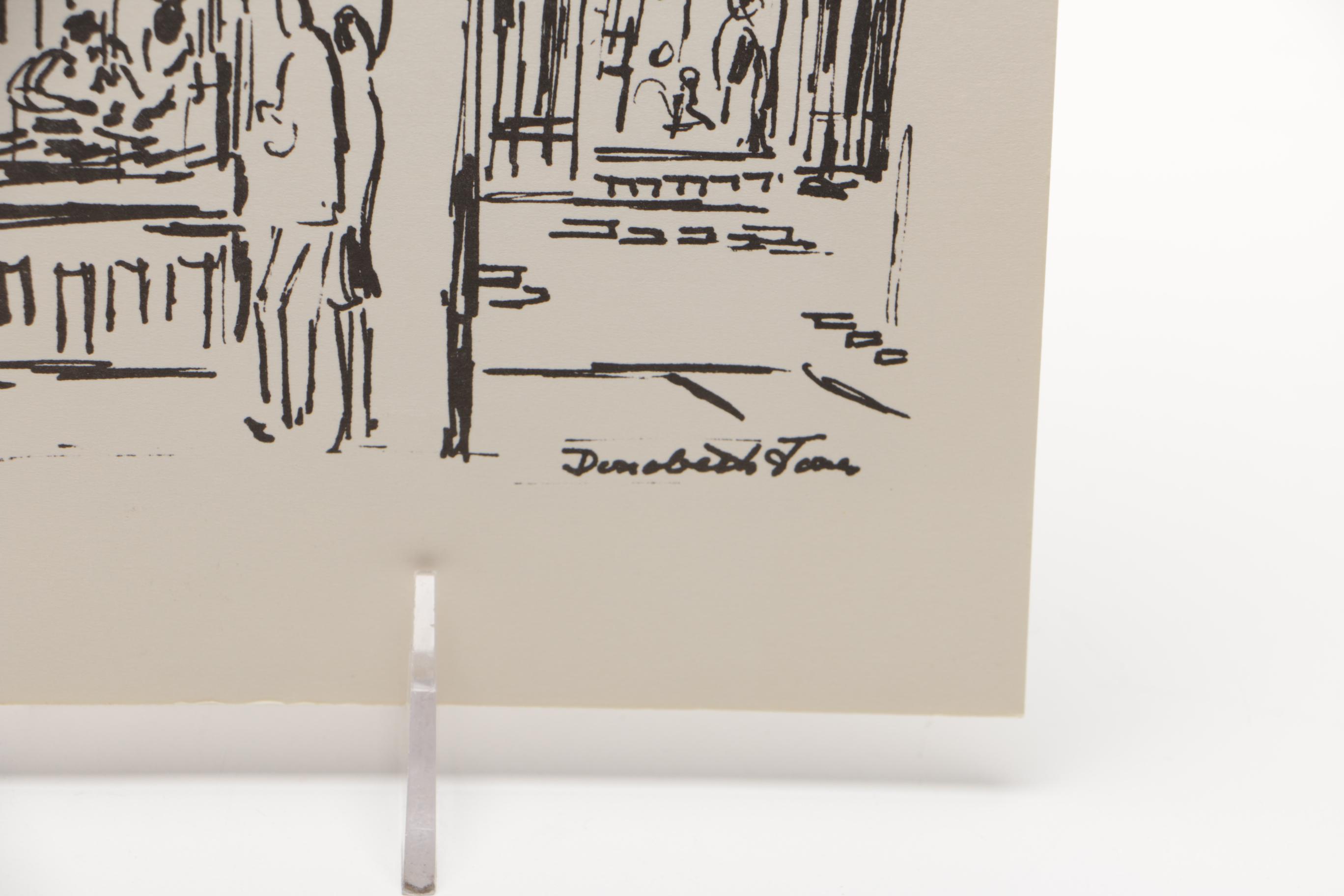 Donabeth Jones Lithographs of New Orleans Monuments