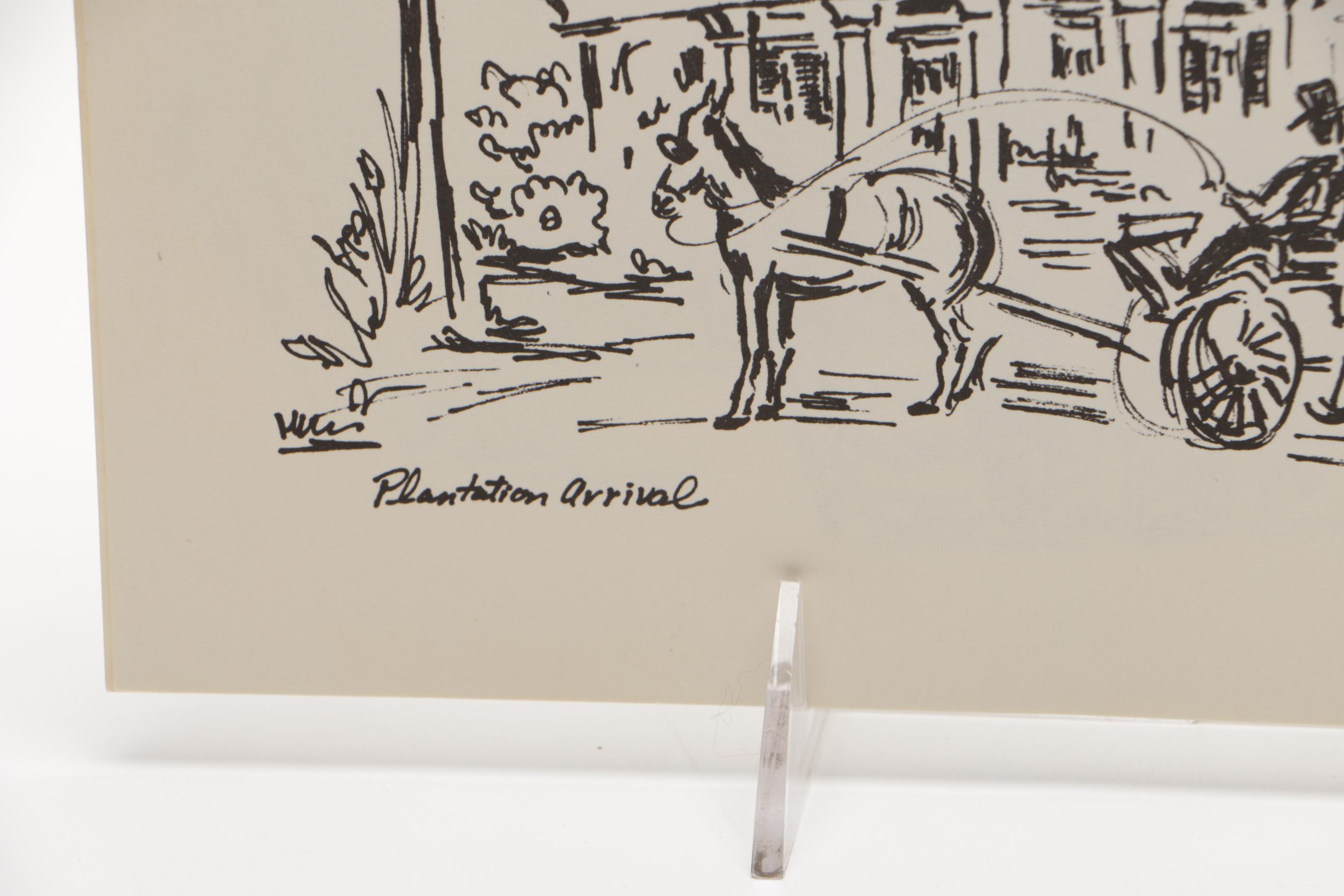 Donabeth Jones Lithographs of New Orleans Monuments