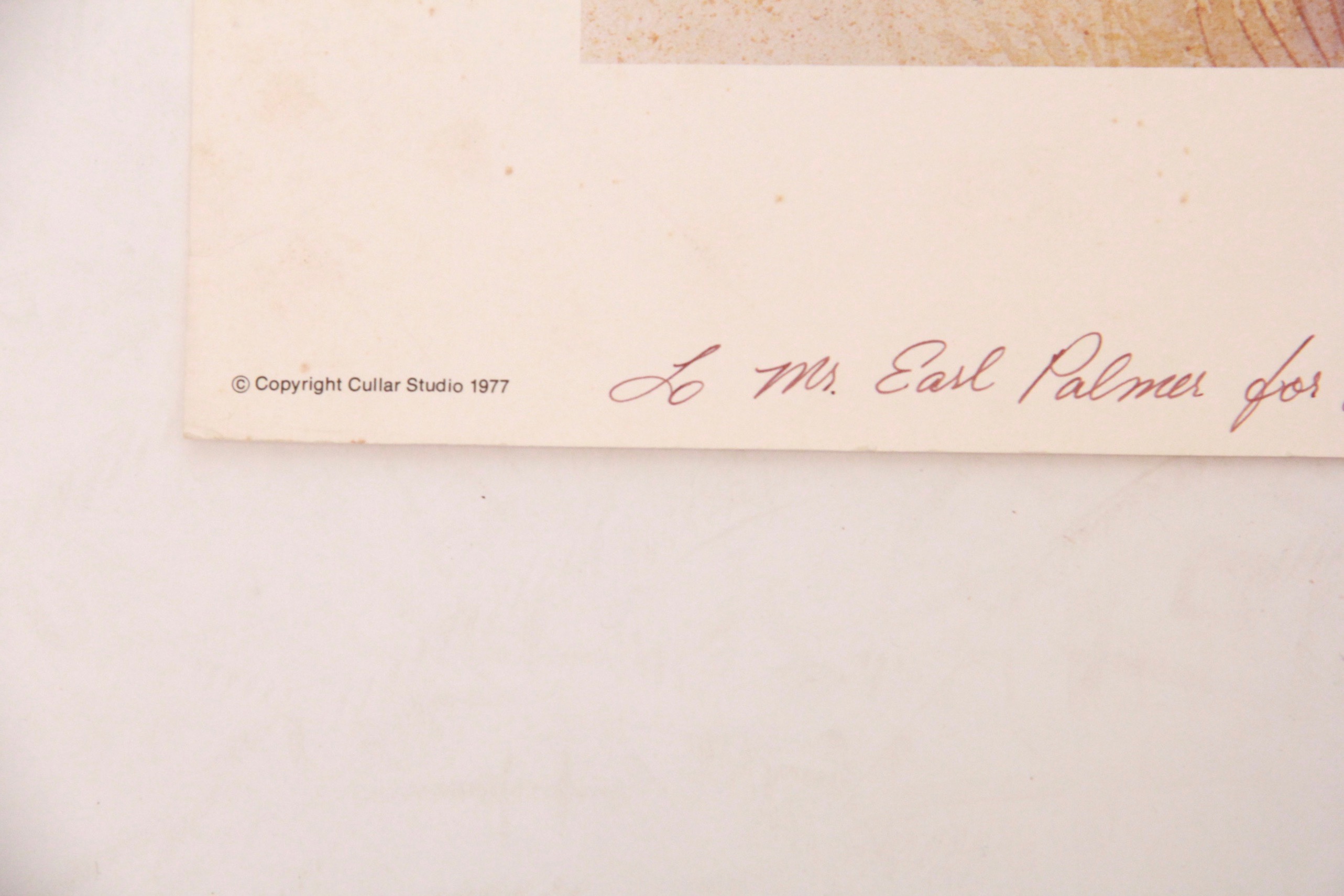 After C. Warren Cullar 1970s Limited Edition Lithograph "Golden West"