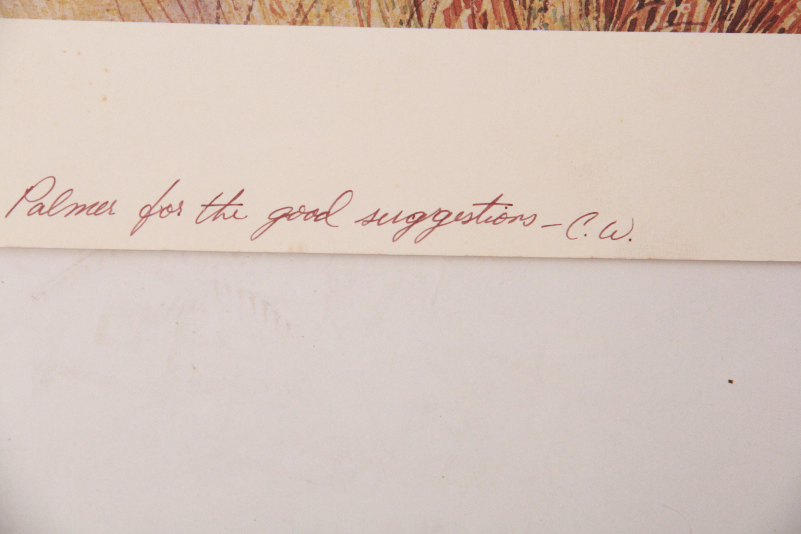 After C. Warren Cullar 1970s Limited Edition Lithograph "Golden West"