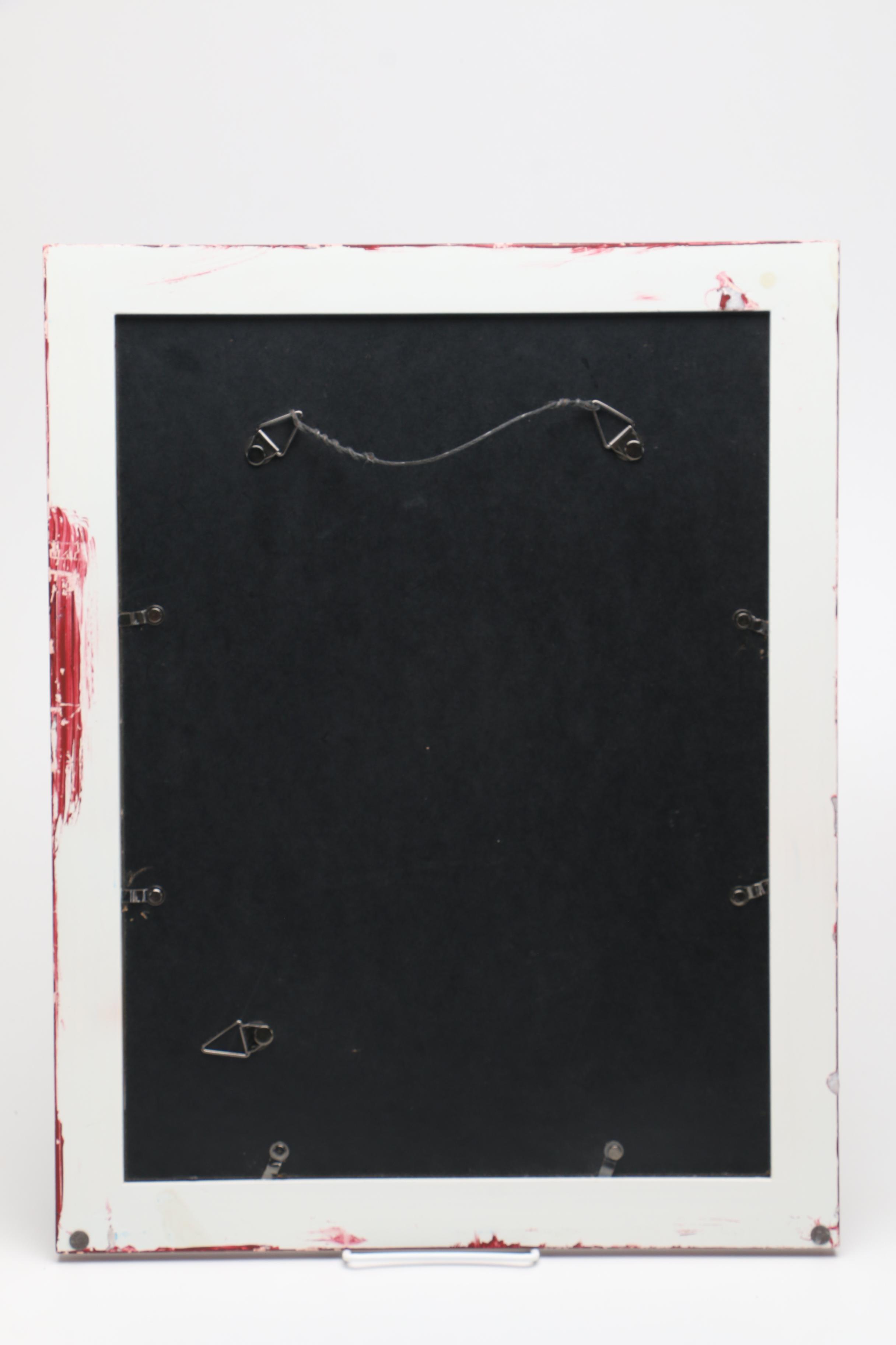 Hand Colored Lithograph on Paper of Sailboat