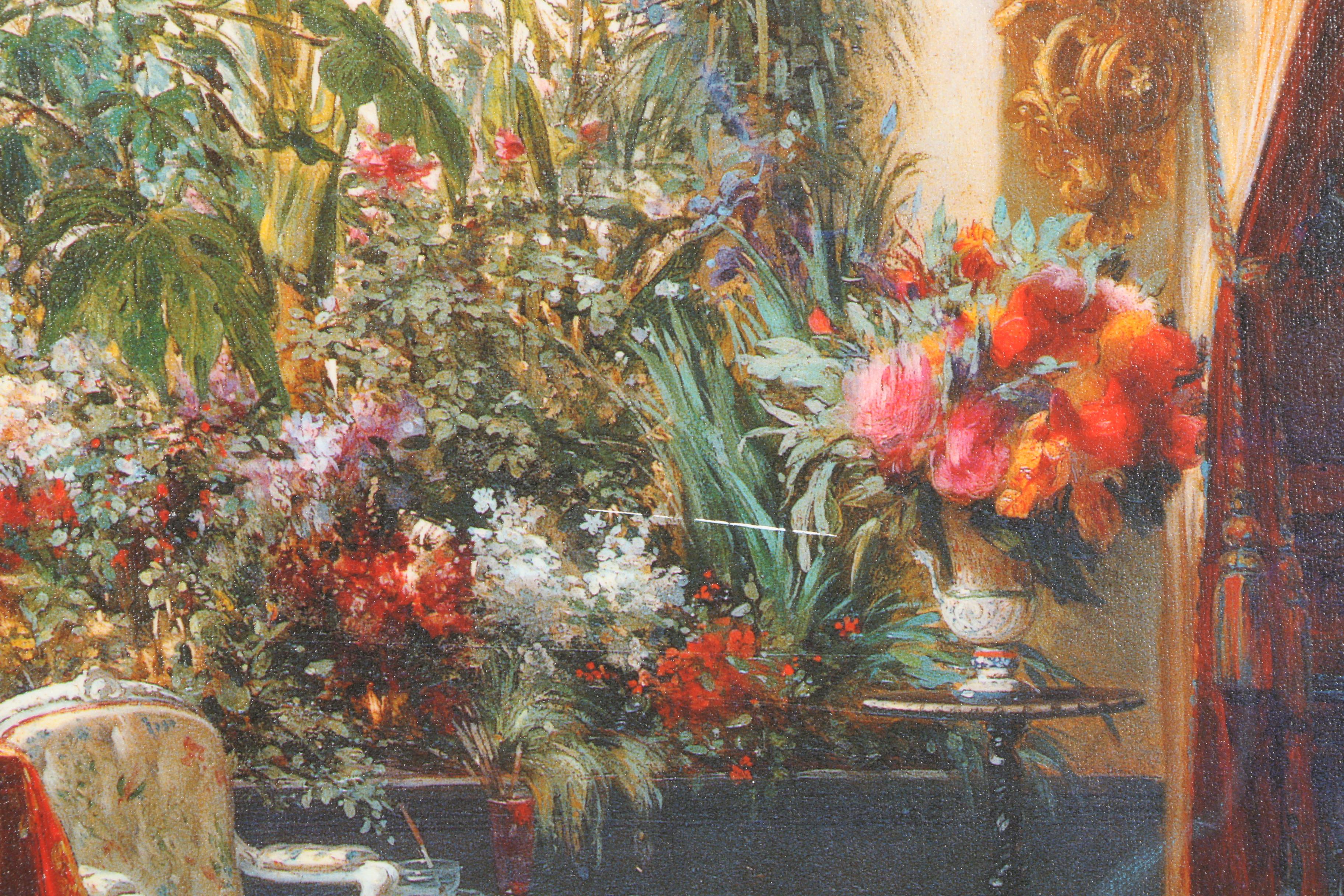 After Sébastien-Charles Giraud Giclée on Canvas  "La Véranda de la princesse Mathilde"