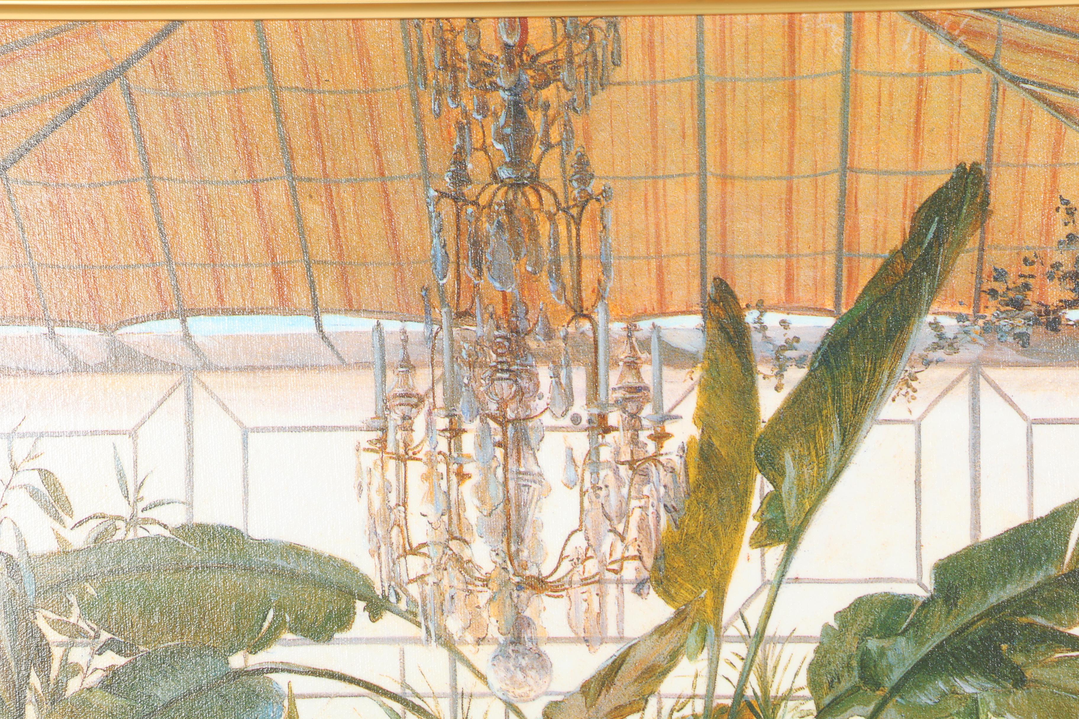 After Sébastien-Charles Giraud Giclée on Canvas  "La Véranda de la princesse Mathilde"