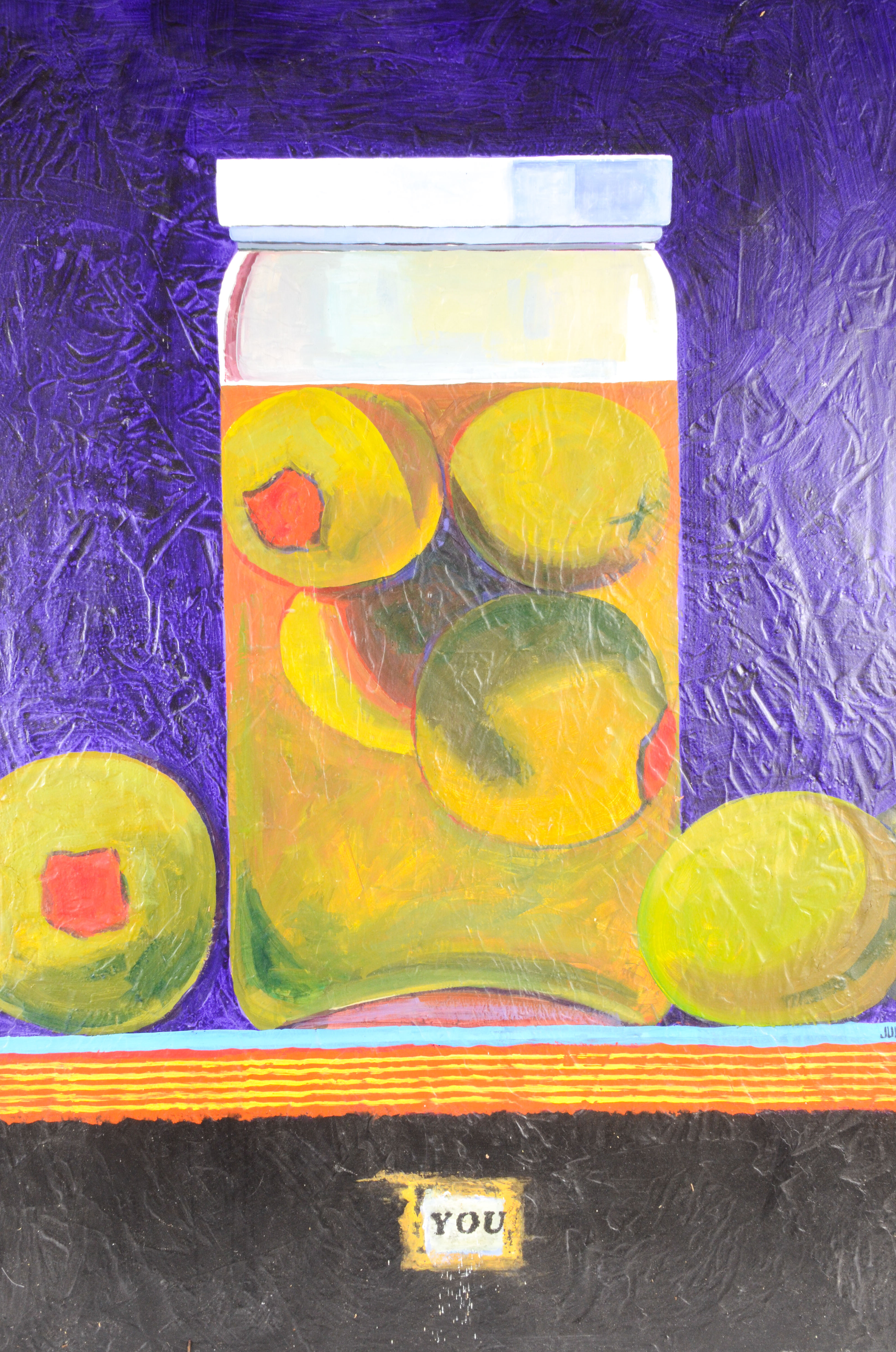 Julie Inman Acrylic Painting "Olive You"