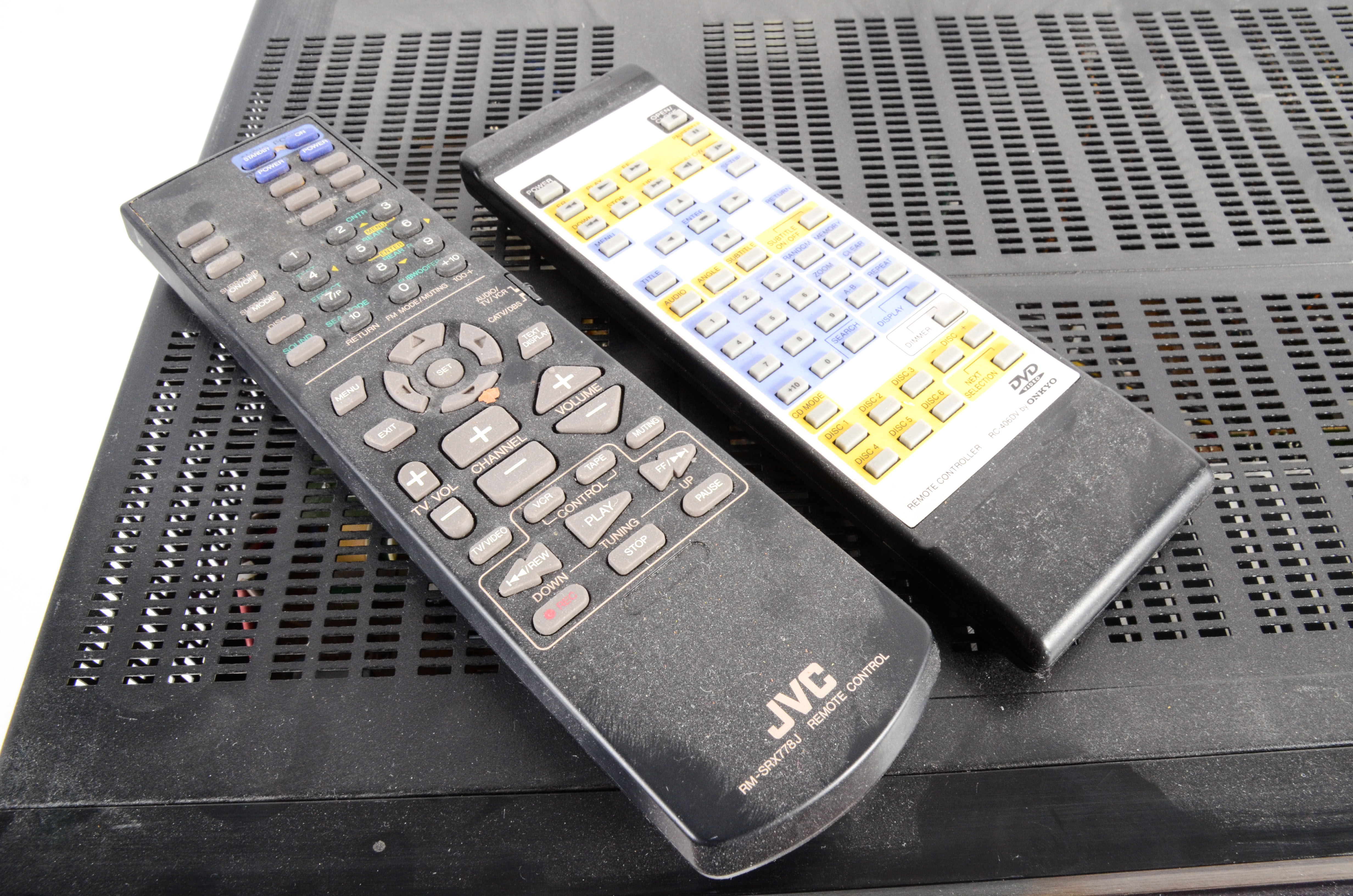 JVC A/V Receiver and Onkyo DVD Player